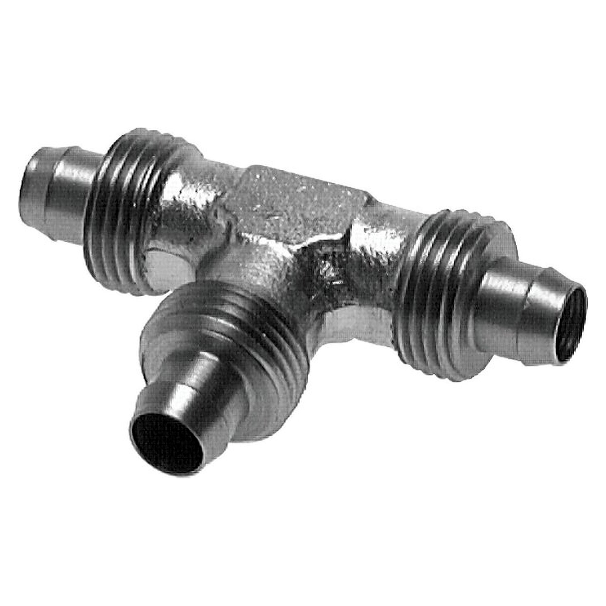 Threaded stud, tee design, without union nut, tube 6x4 mm, stainless steel 1.4404