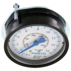 Festo 161131. Manómetro de precisión con brida FMAP-63-16-1/4-EN