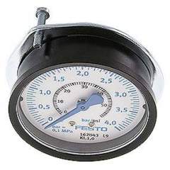 Festo 162843. Flanged precision pressure gauge FMAP-63-4-1/4-EN