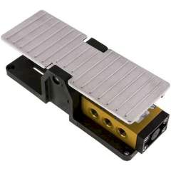 FOMR 5314. 5/3-Wege (Mittelstellung entlüftet)-Fußventil, G 1/4", Raste