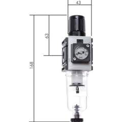 FR 014 F AMNC Futura Filterregler, G 1/4", 0,5-8 bar, Baureihe 0