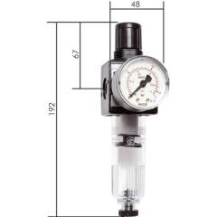 FR 38-3 AM Multifix Filterregler, G 3/8", 0,1-3bar, Baureihe 1