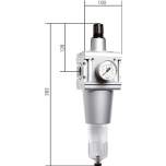 FR 10 SI Multifix Sicherheits-Filterregler (mit vorgeschaltetem, abschließbaren Kugelhahn und Befüllventil),