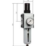 FR 10-4 F AMNC Futura Filterregler, G 1", 0,2-4 bar, Baureihe 4