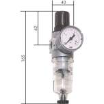 FR 018 K AM Multifix Filterregler, abschließbar, G 1/8", 0,5-10bar, Baureihe 0