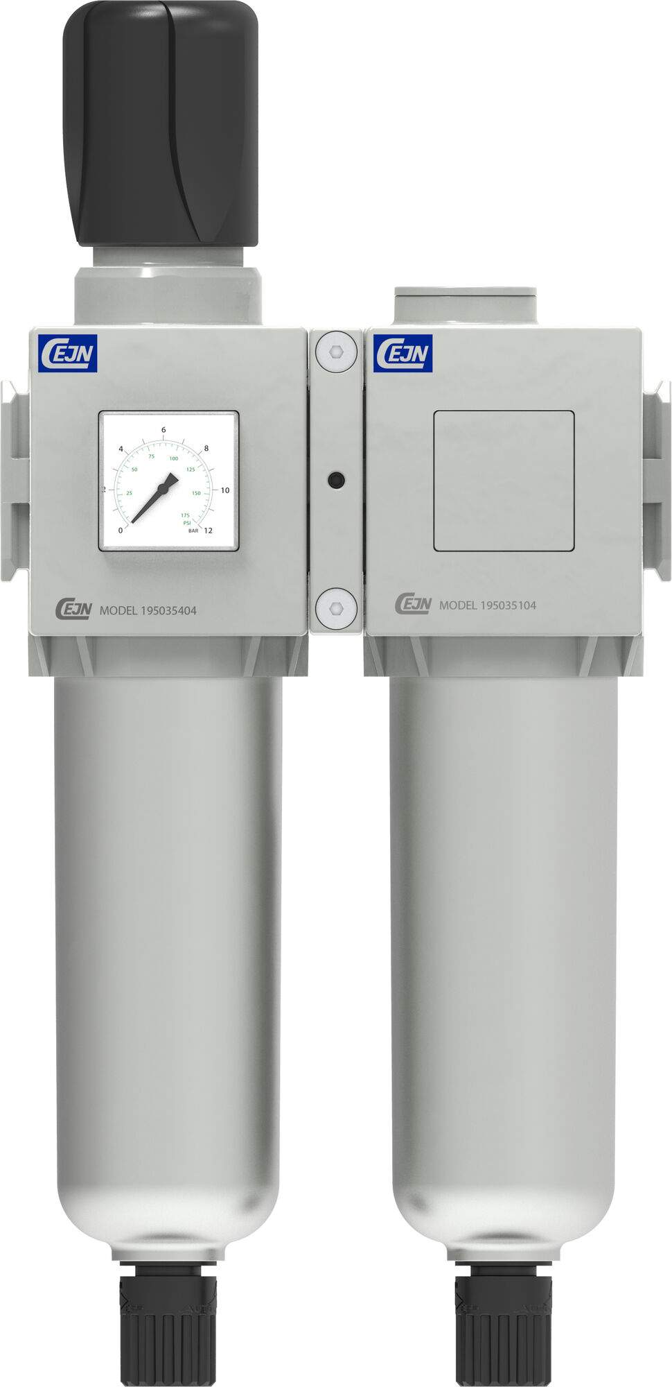 Wartungseinheit Filterregler und Feinfilter, Metallbehälter Modell 652, G 1/2", 0,01 µm - Cejn 195035655