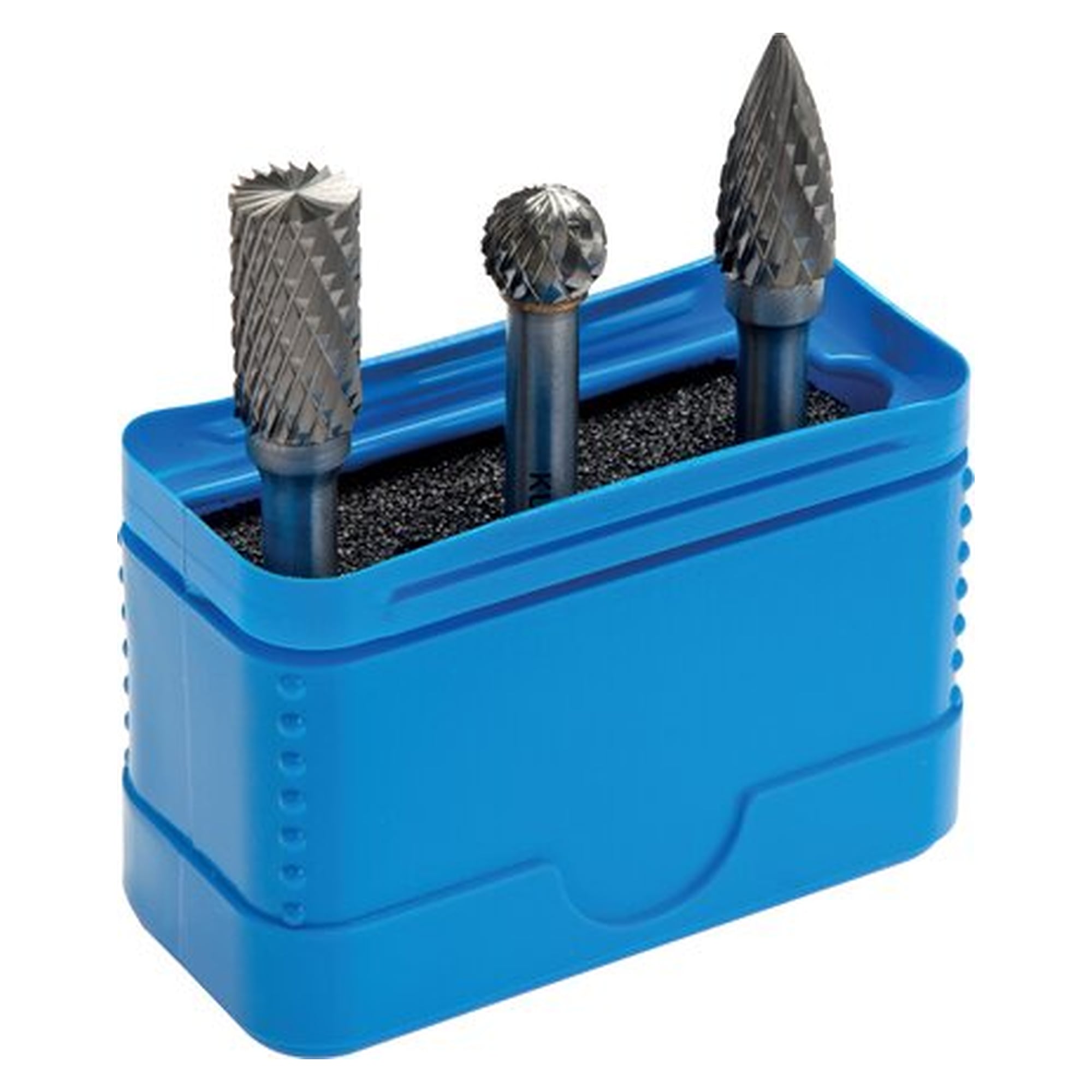 3 Hartmetall-Frässtifte in Mini-Box, 6 mm Schaft: 1 Stück Durchmesser 10 mm