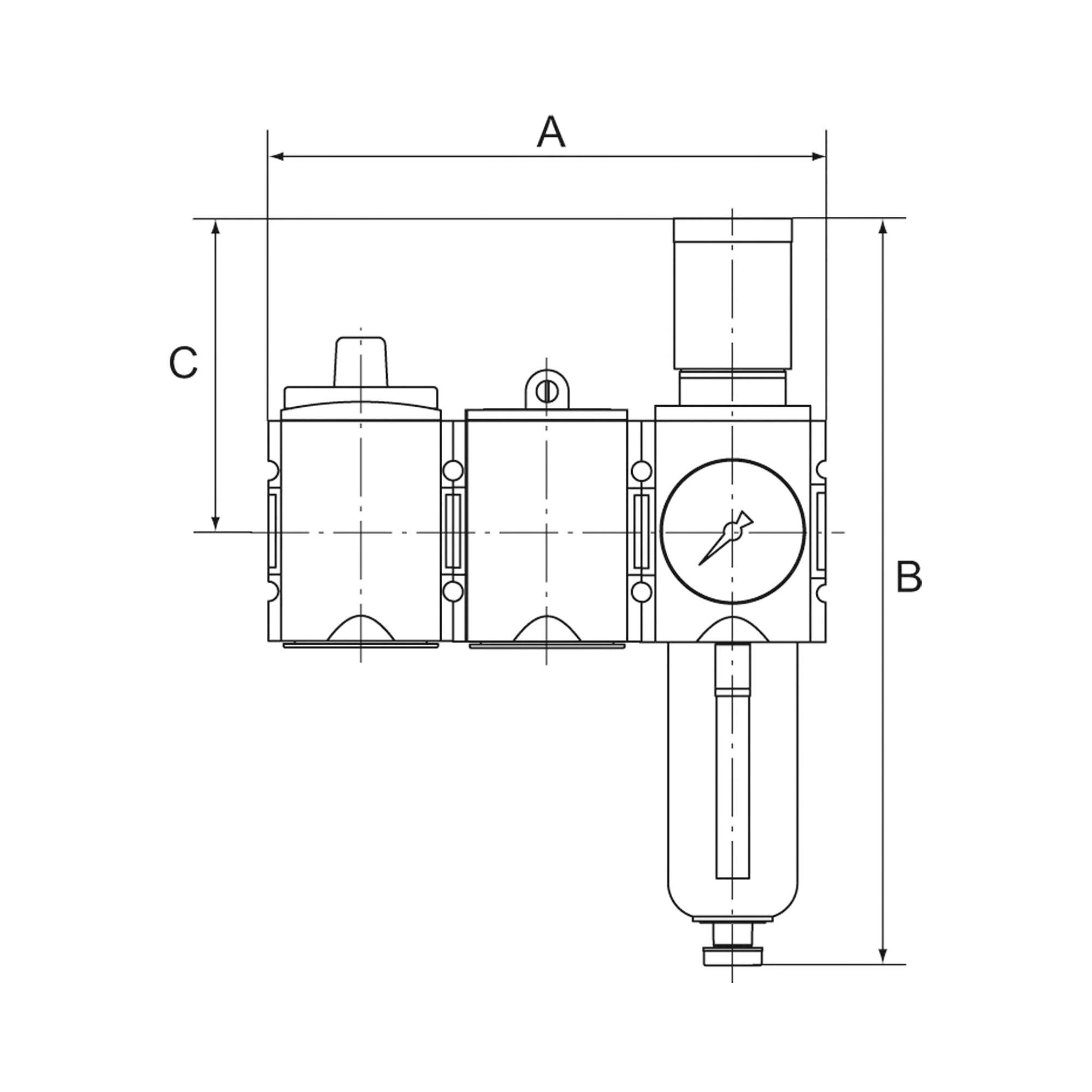 Service station Safety »Futura«, Size 1, G 3/8 - Riegler 100250