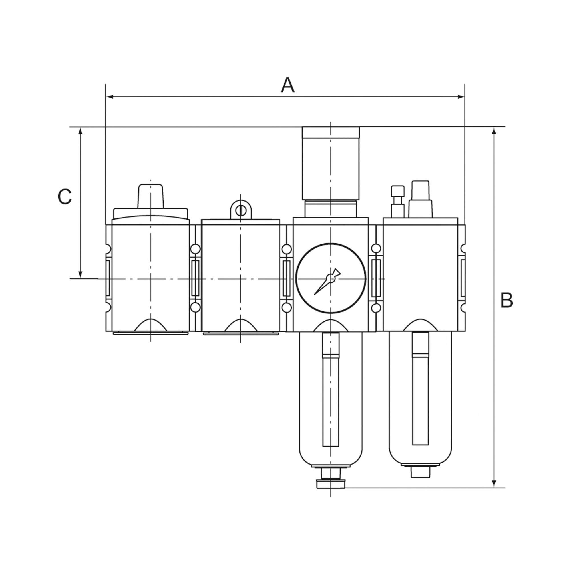 Service station Safety »Futura«, Size 1, G 3/8 - Riegler 100268