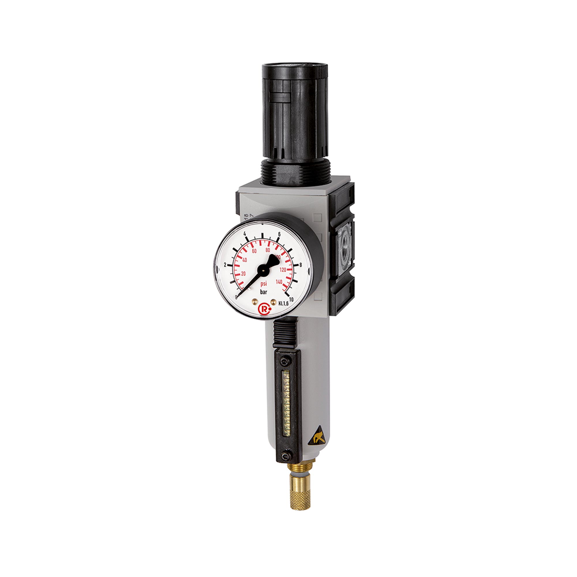 Filter regulator »FUTURA«, Metal, Size 4, G 3/4, 0.2-4 bar, Fully - Riegler 151864