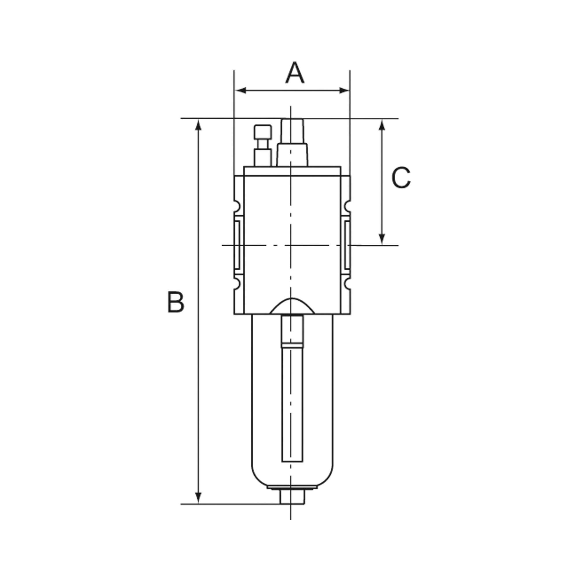 Mist oiler »Futura«, PC container, Protective cage, Size 4, G 1 - Riegler 100211