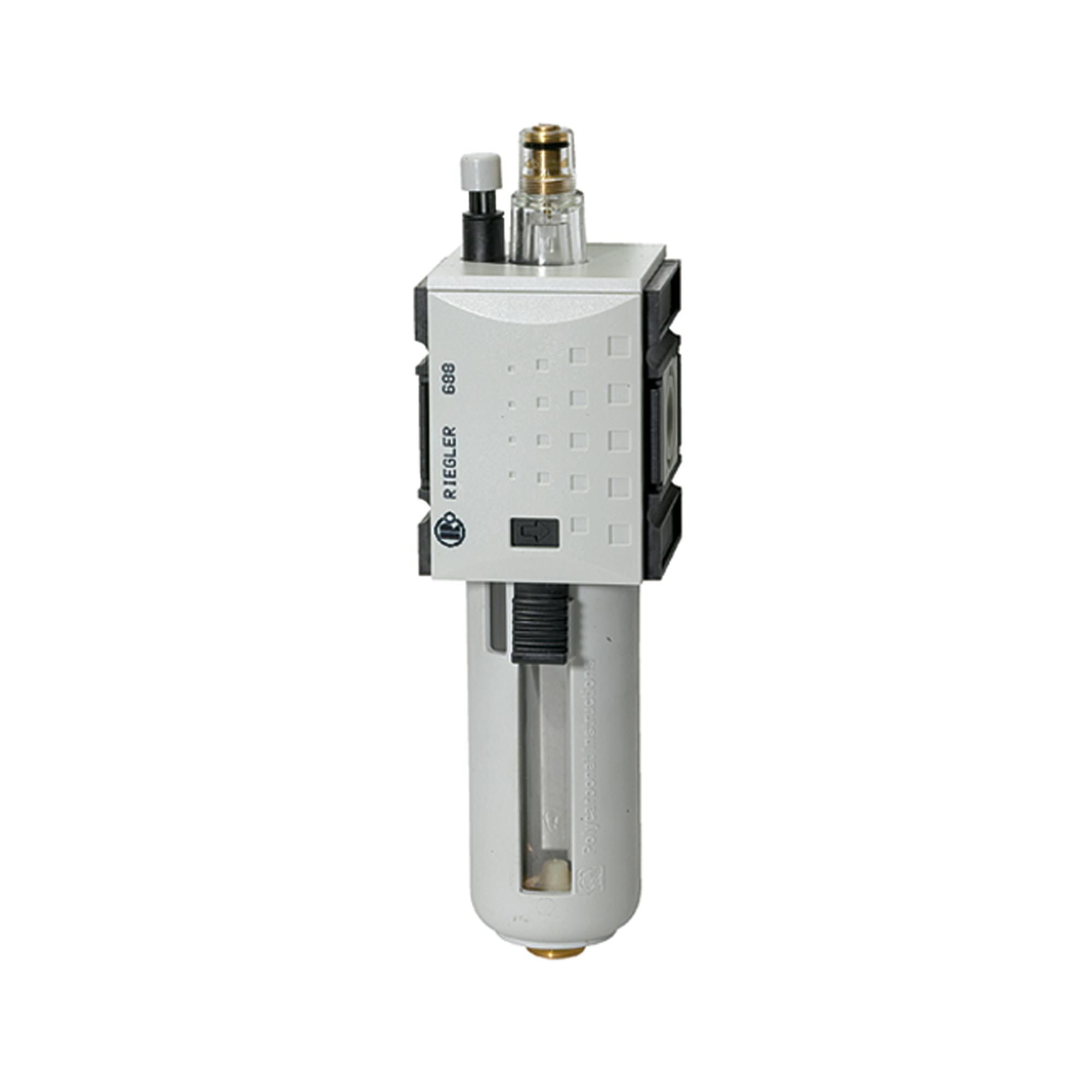 Mist oiler »FUTURA«, PC container, Protective cage - Riegler K1965