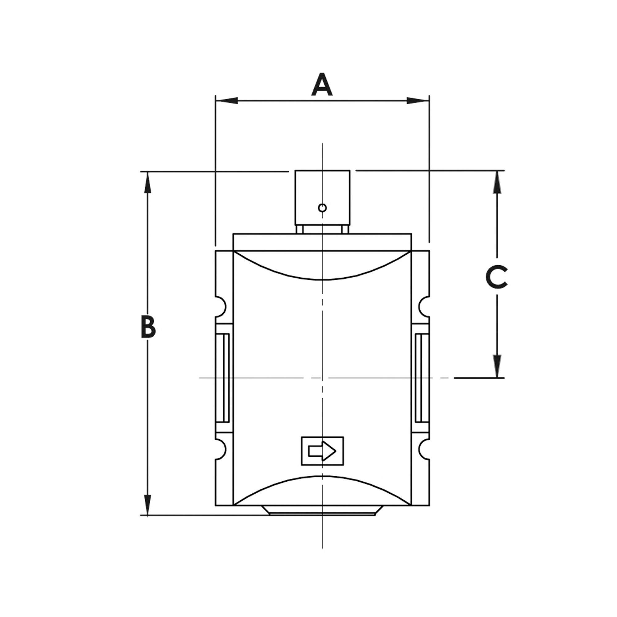 3/2-Wegeventil Futura, pneumatisch betätigt, BG 2, G 1/2 - Riegler 139310
