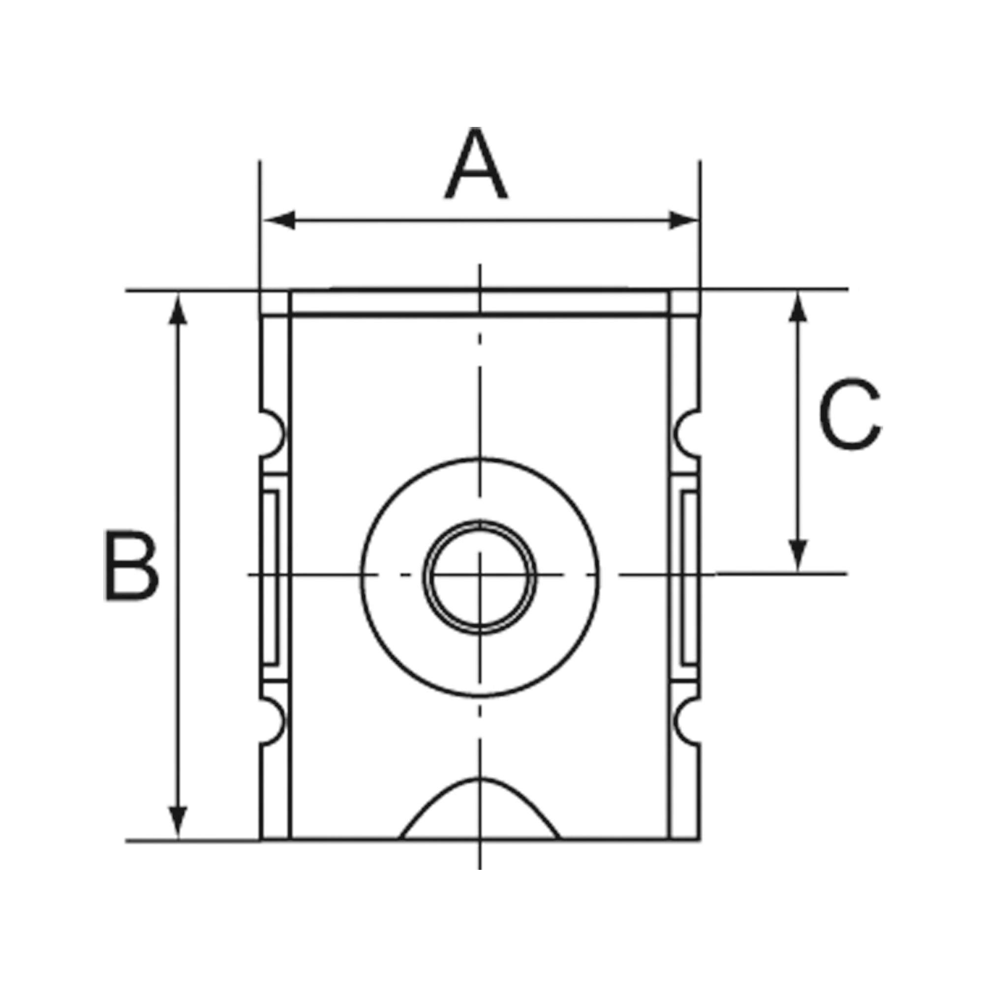 Verteiler »FUTURA-mini«, BG 0, G 1/4, Abgänge 2 x G 1/4 - Riegler 142517