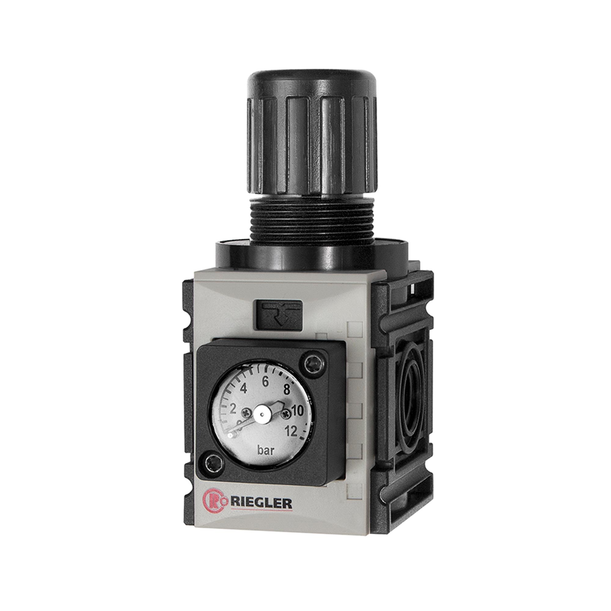 Druckregler, d. DV »FUTURA-mini«, Kompaktmano., G 1/4, 0 - Riegler K2022