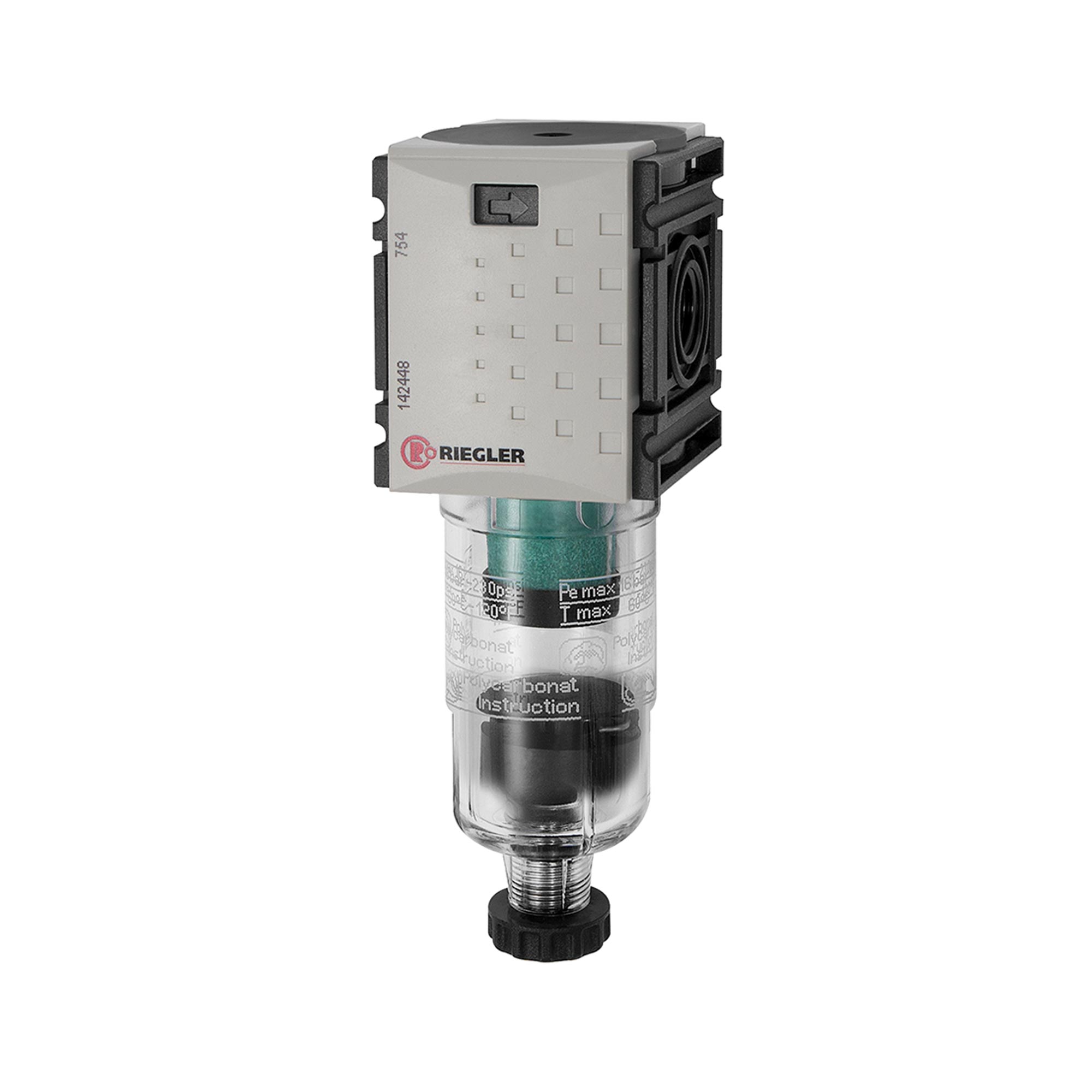 Mikrofilter »FUTURA-mini« mit PC-Behälter, BG 0, G 1/4 - Riegler K2029