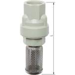 FU-12-PP. Foot valve (light) G 1/2", polypropylene