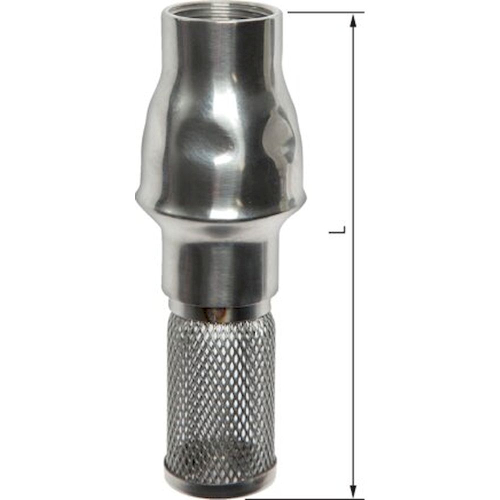 FU-10-ES. Foot valve (light) G 1",Stainless steel