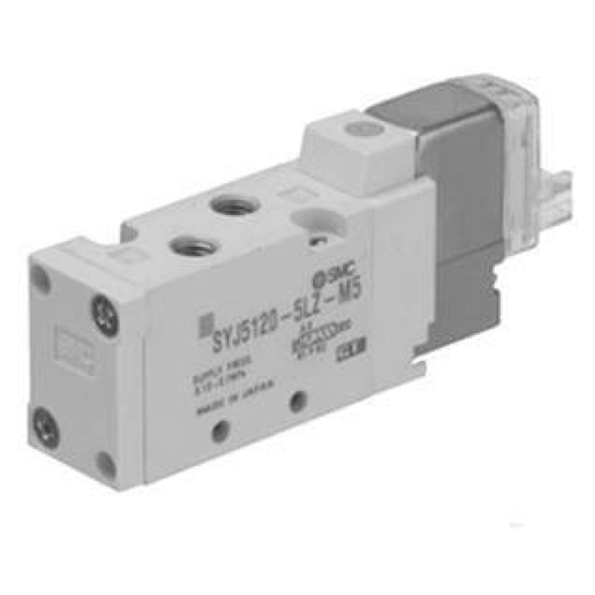 SMC SYJ5123-5LOU-M5-Q. SYJ5000, 5 Port Solenoid Valve, Base Mounted & Body Ported