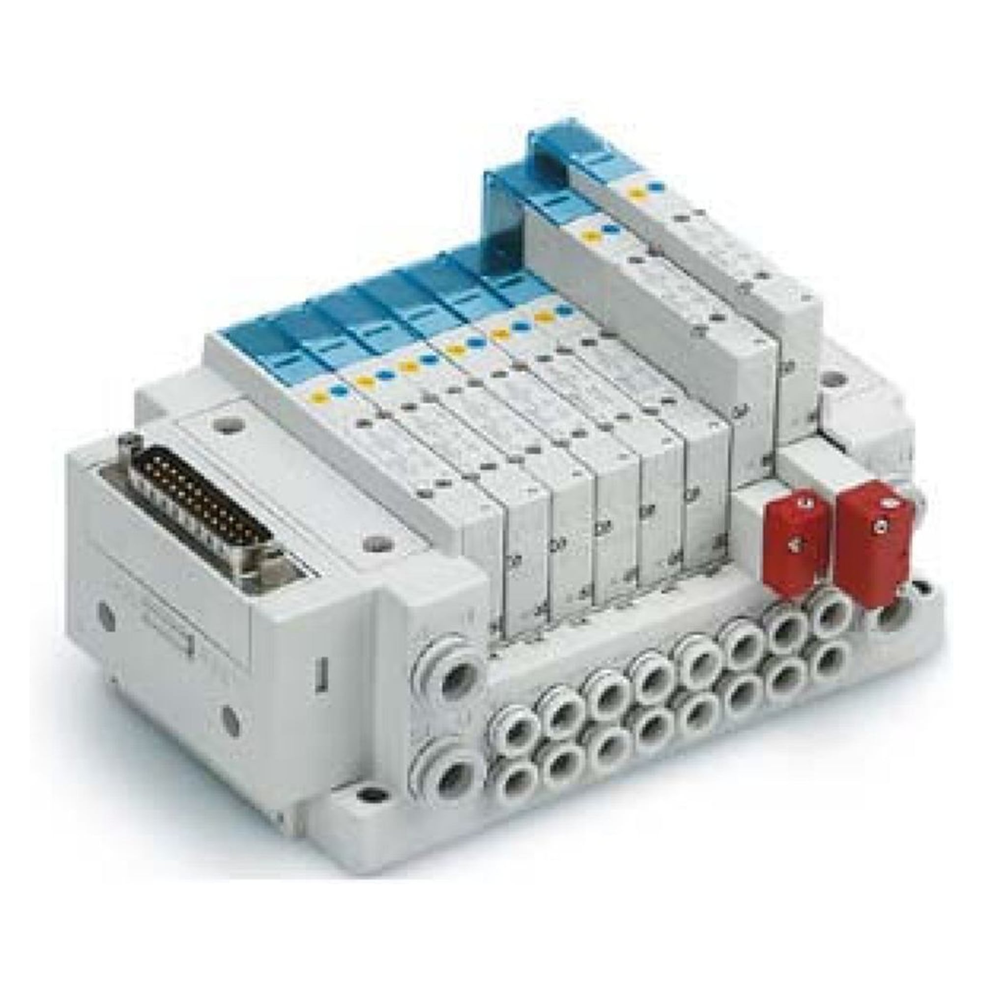 SMC SS5Y5-10F1-03B-C8. SS5Y5-10, 5000 Series Manifold, D-sub Connector, Flat Ribbon Cable (IP40), Side Ported