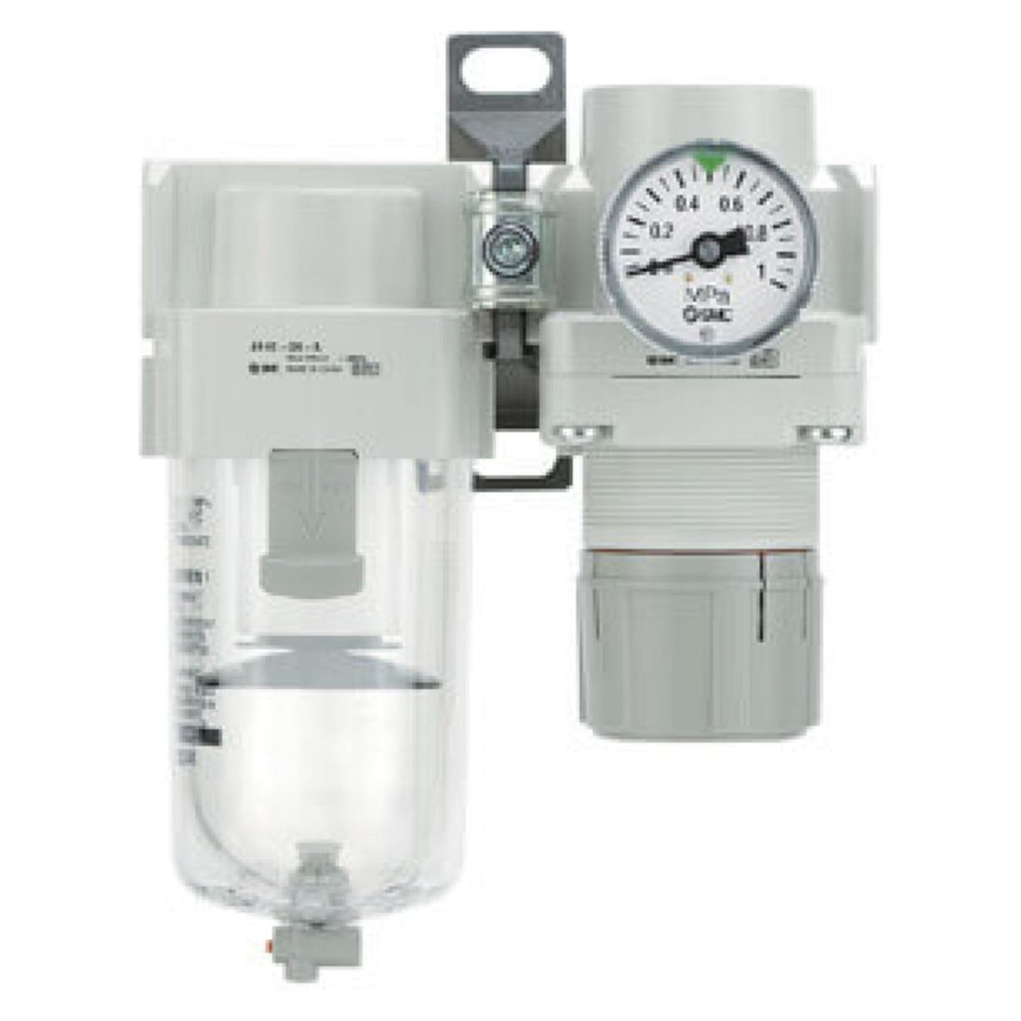 SMC AC10B-M5-A. AC10B-40B-A (FRL), Modular Type, Air Filter + Regulator