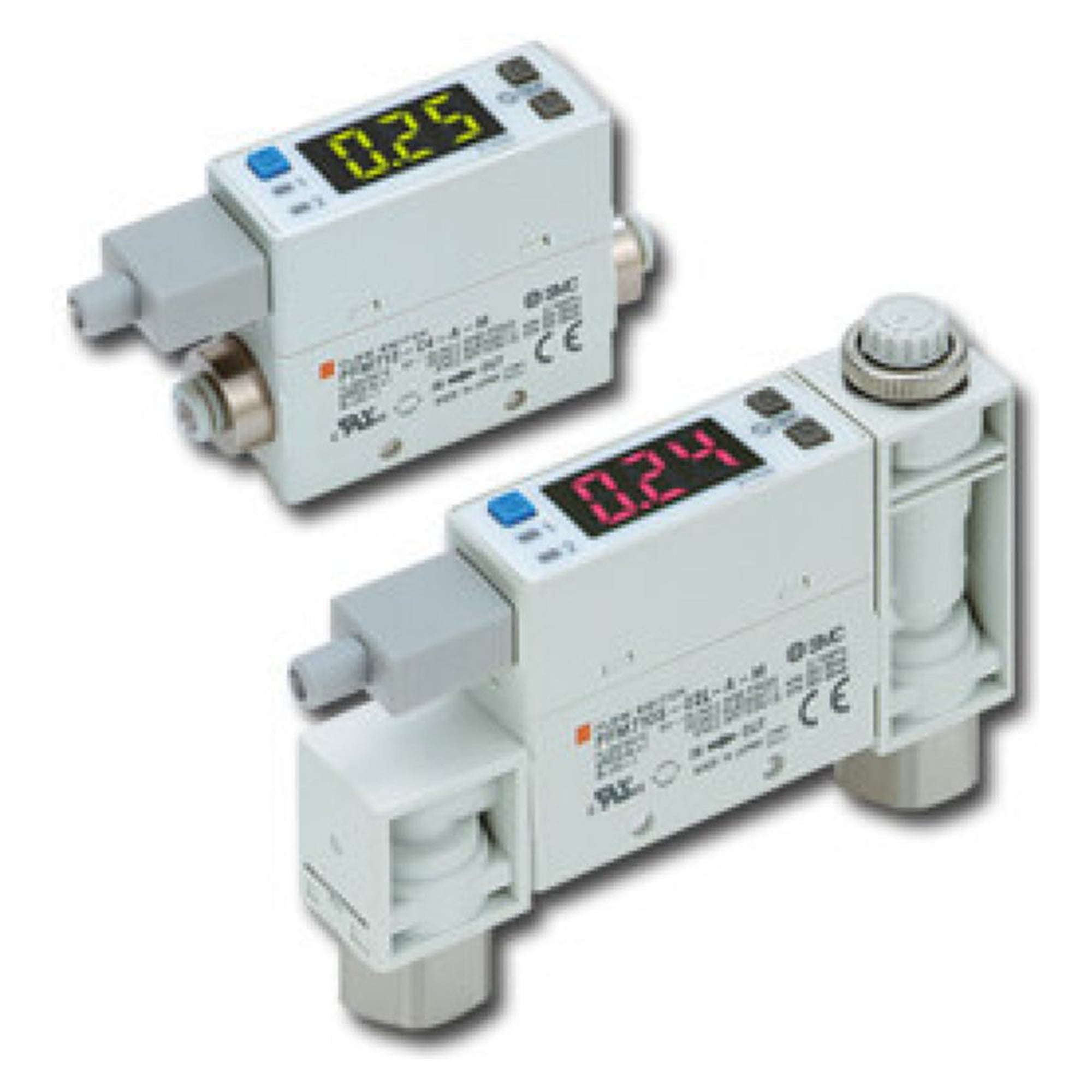 SMC PFM711S-F02-F. PFM7, Digitaler Durchflussschalter, 2-farbige Anzeige, integrierte Anzeige