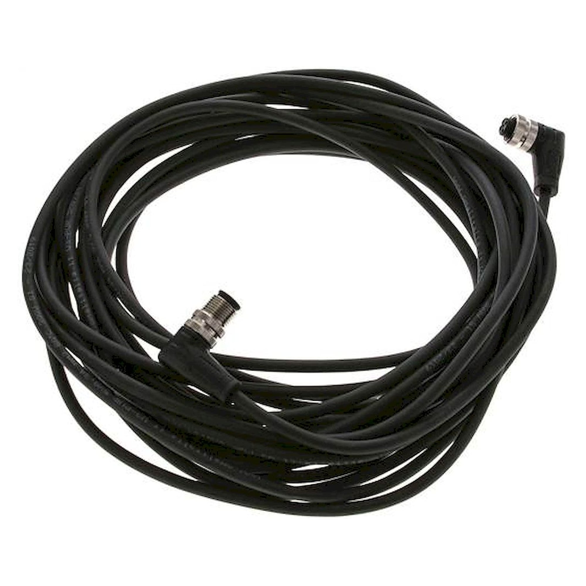 Cable with M12 coupling, 4-wire, 10 m, angled