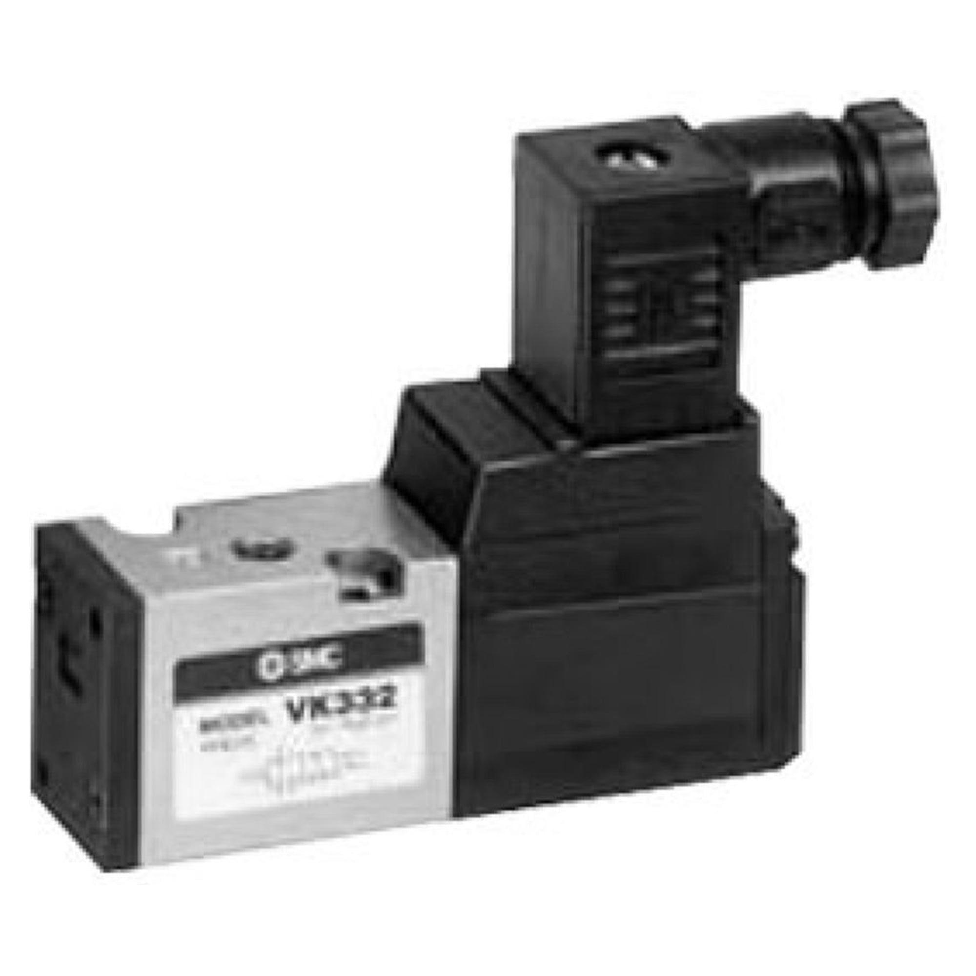SMC VK332-5D-M5-Q. VK332, 3 Port Direct Operated Poppet Solenoid Valve, Body Ported