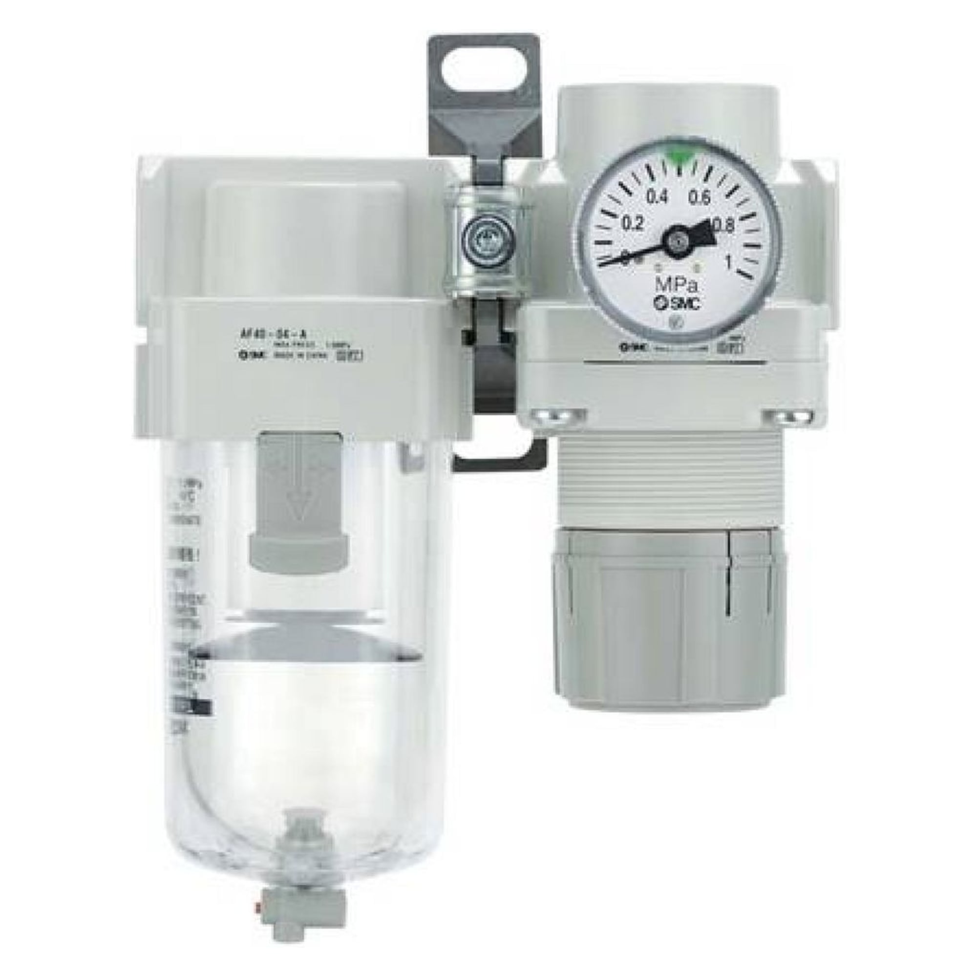 AC10B-40B-A, Wartungsgeräte (neue FRL) in Modulbauweise, Luftfilter + Regler - SMC AC30B-F03DG-V1-R-A