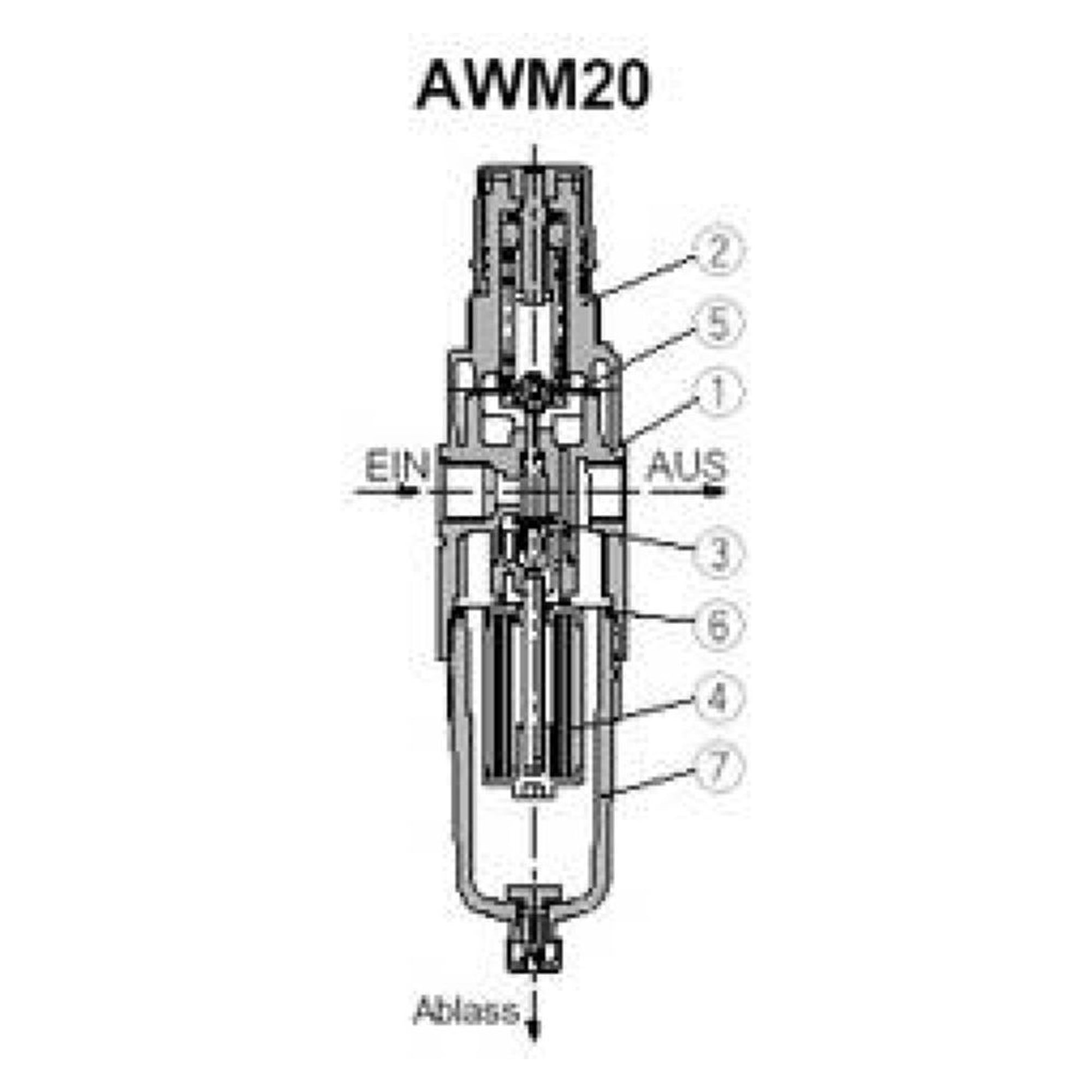 SMC AWG20-F01G1H. Filterregler