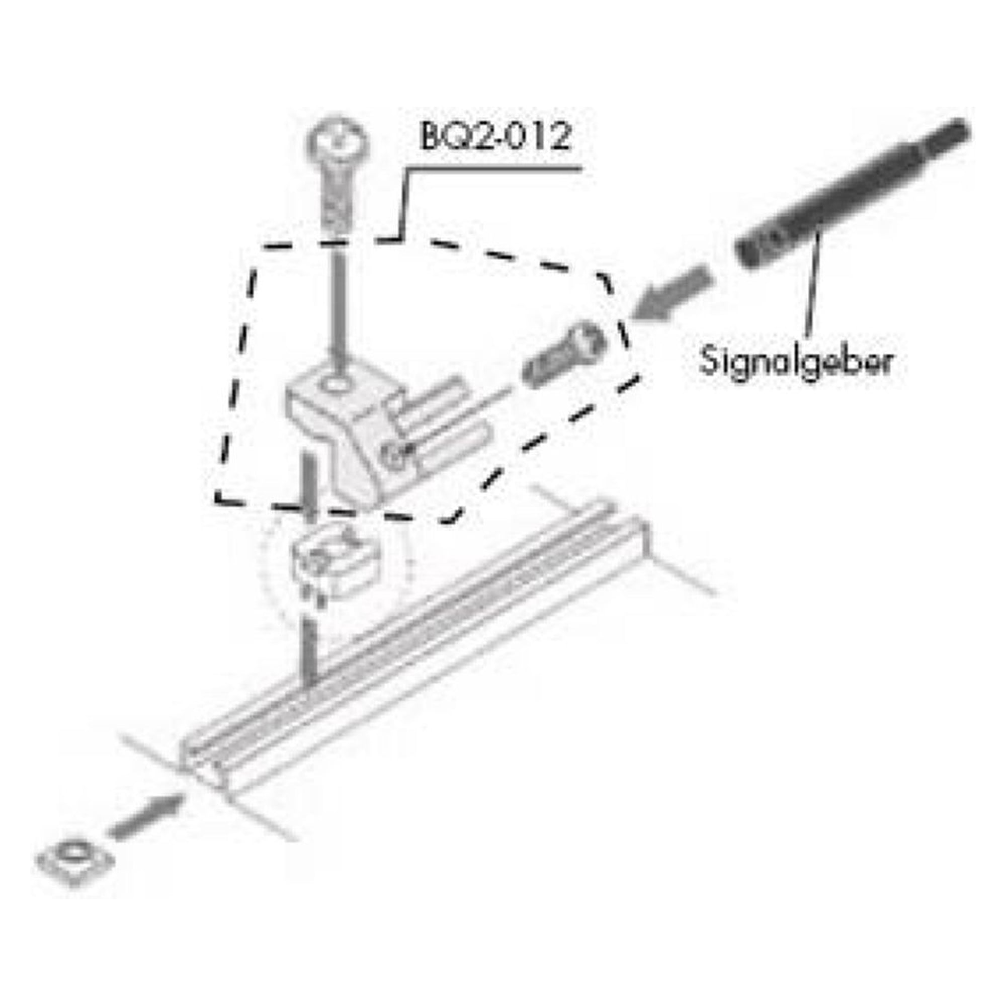 SMC BQ-2. BQ-2, Rail Mounting, Spacer (ø32 to ø160)