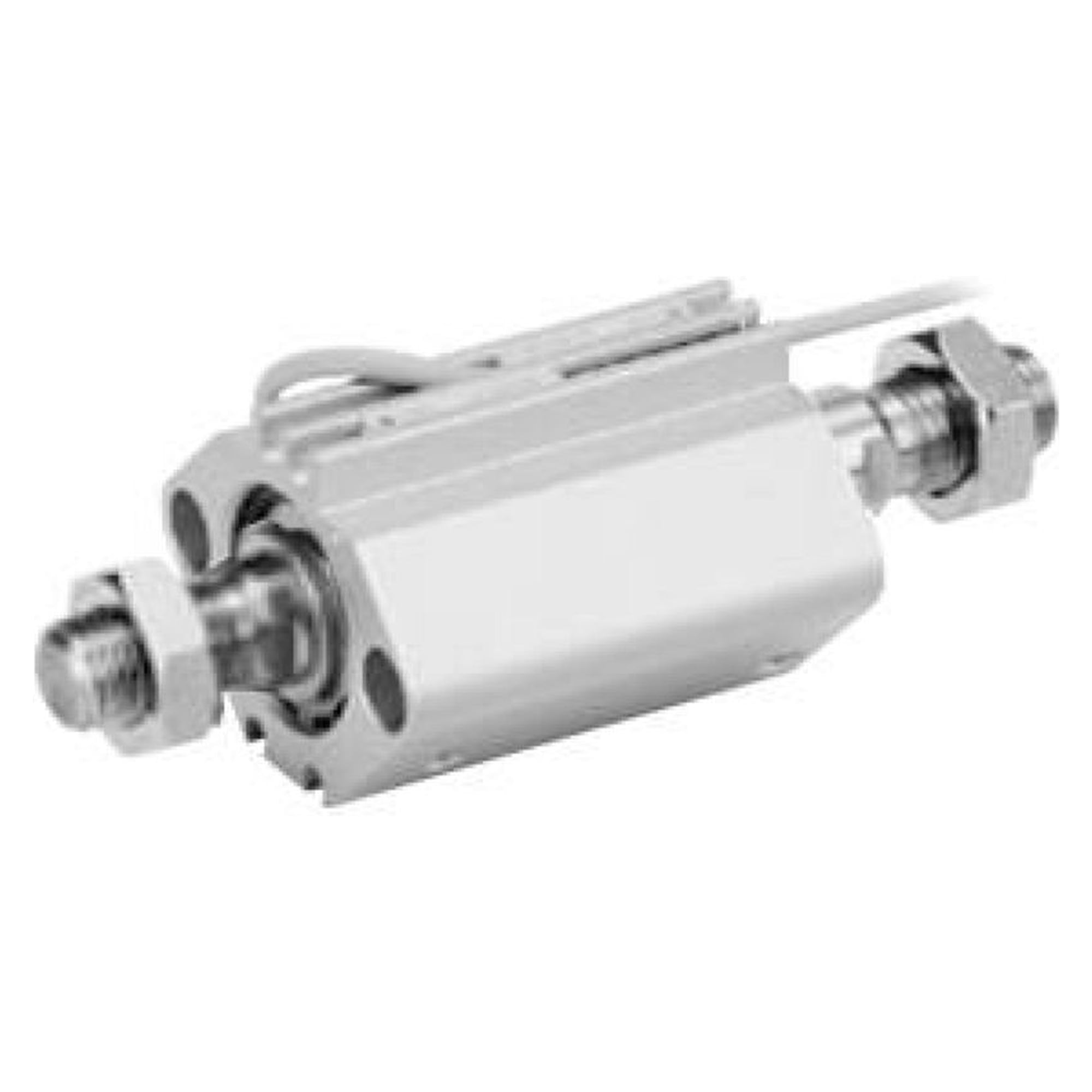 C(D)Q2W(*H)*D, Kompaktzylinder, doppeltwirkend, durchgehende Kolbenstange, auch für Niederdruckhydraulik - SMC CDQ2WB25-15DCZ