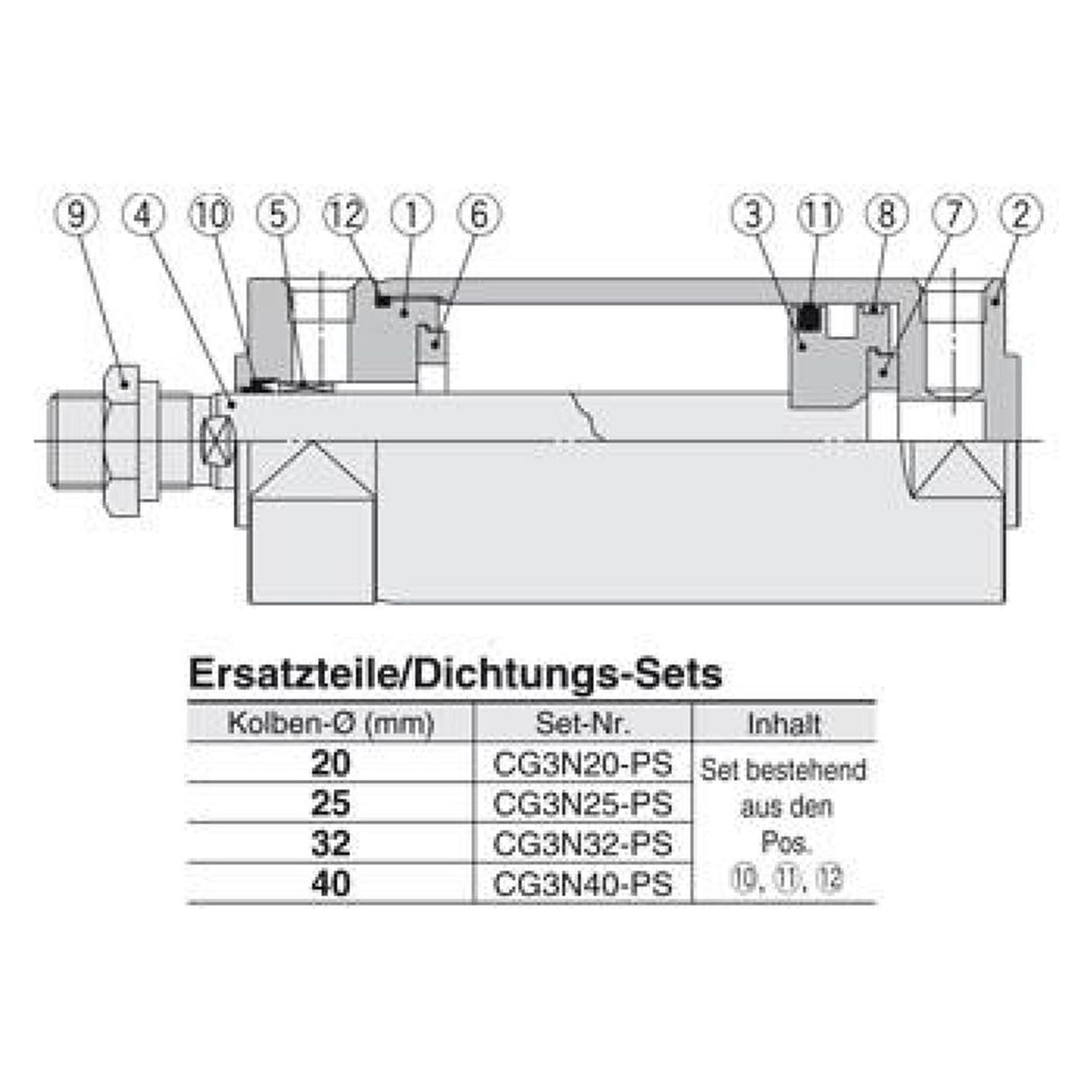 SMC CG3LN80-75F. C(D)G3 Air Cylinder, Double Acting, Single Rod, Short Type