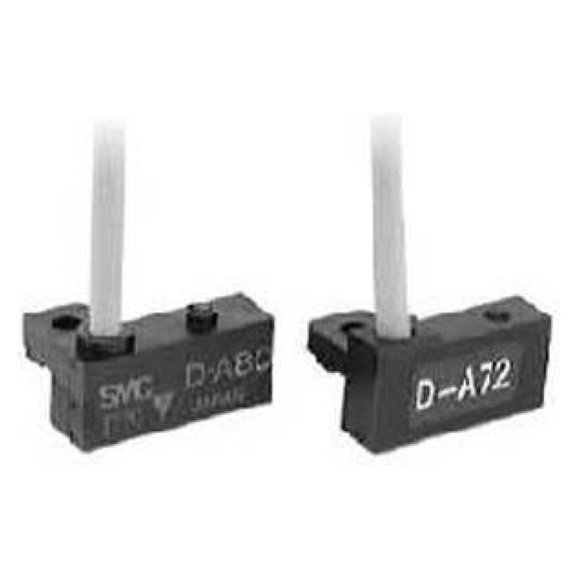 SMC D-A80HL. D-A72H/A73H/A76H/A80H, Reedschalter, Schienenmontage, Eingegossene Kabel, Axial