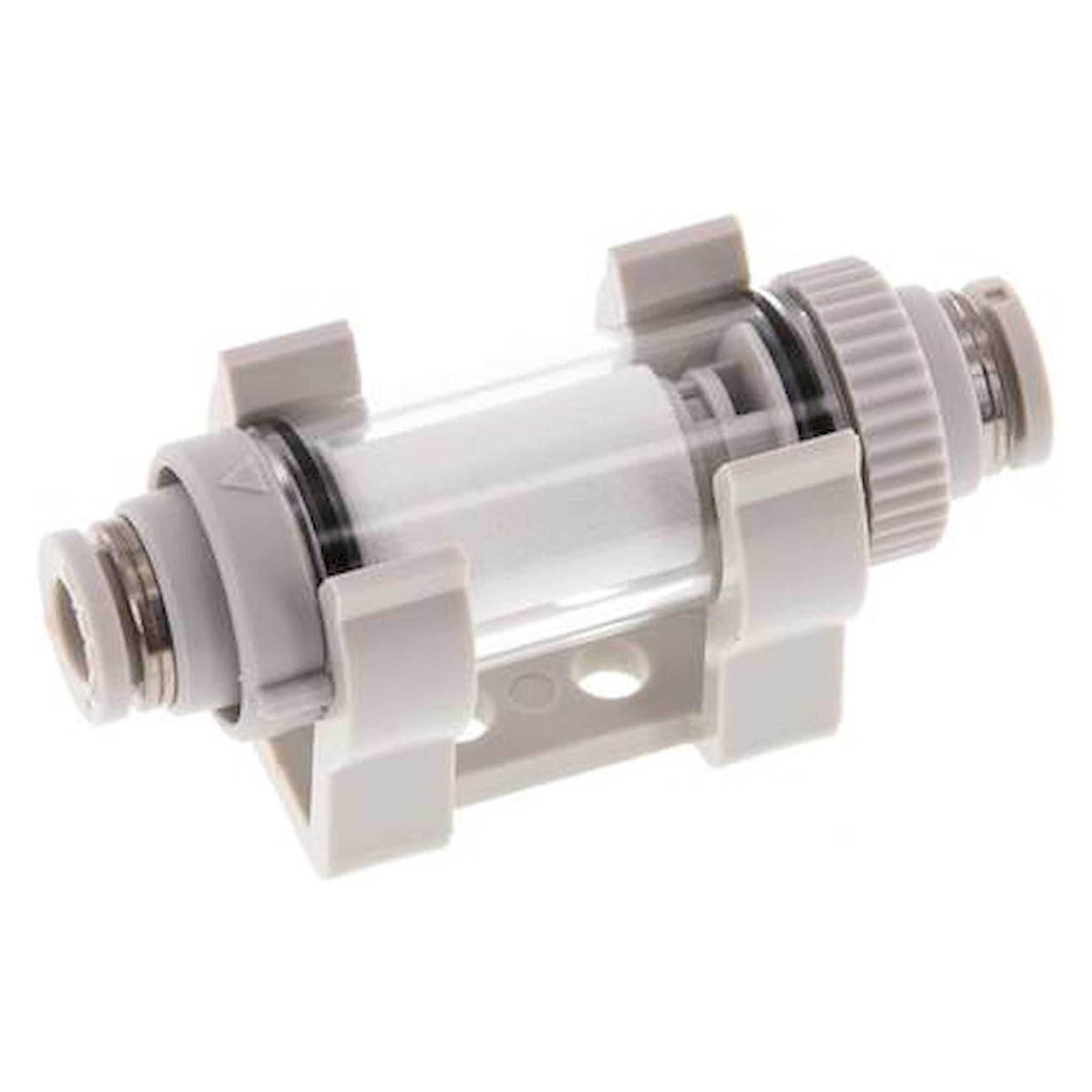 Inline vacuum filter with push-in fittings 6mm