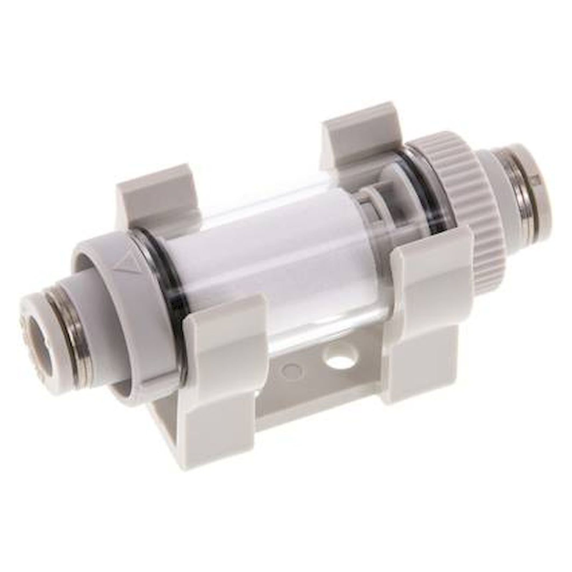 Inline vacuum filter with push-in fittings 8mm
