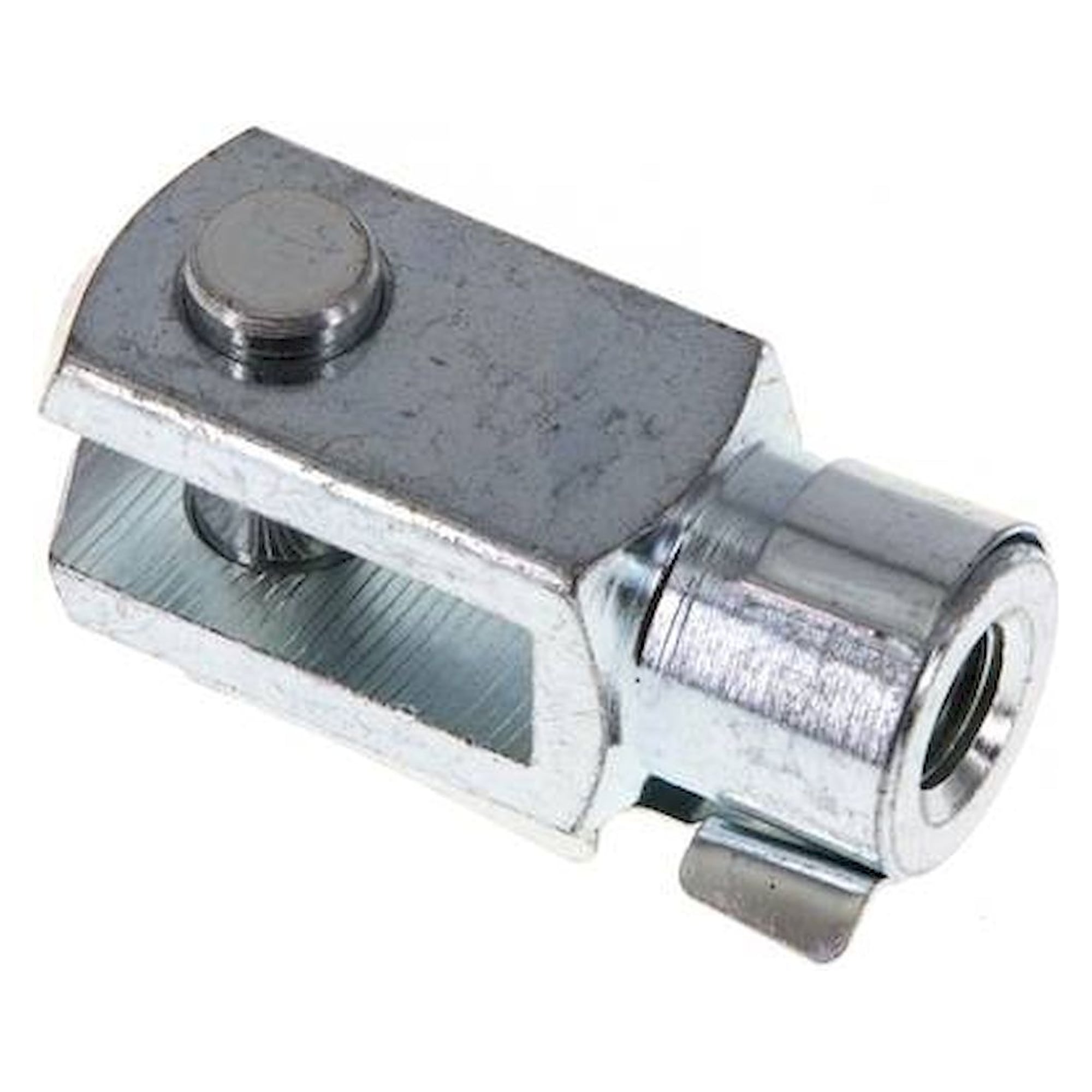 Yoke with bolts M 10x1,25, Zinc plated steel