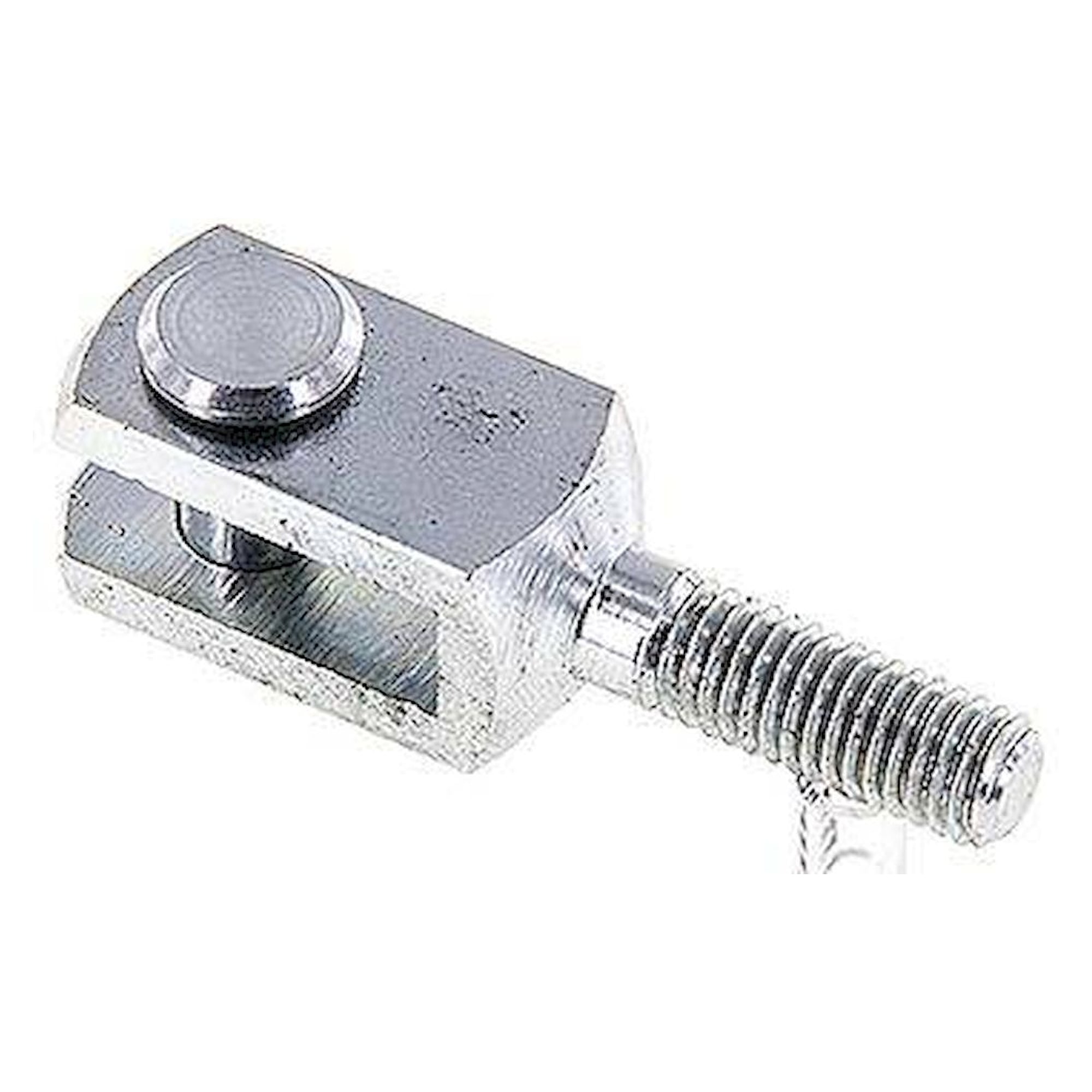 Yoke, with bolts, external male thread M 8, zinc plated steel