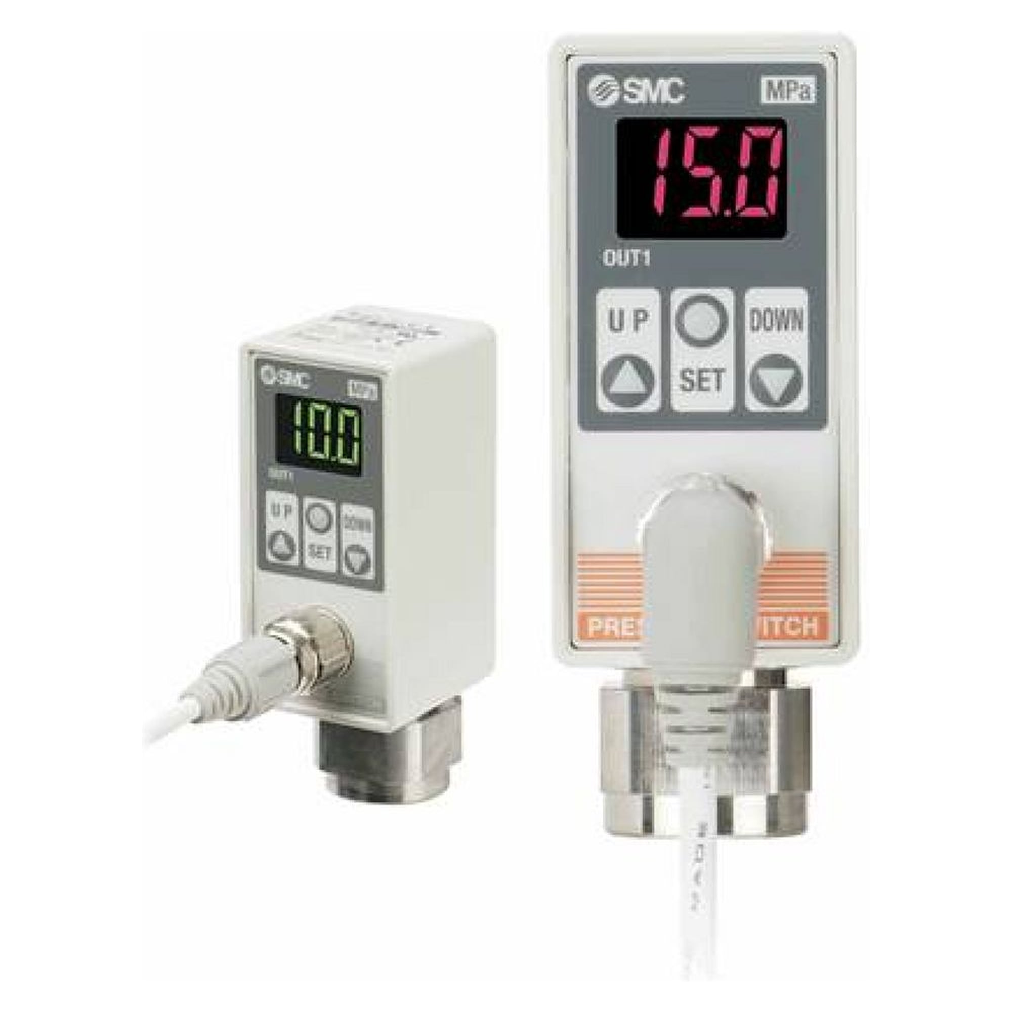 SMC ISE75H-N02-65-P. ISE75H, 2-Colour Display Digital Pressure Switch for General Fluids