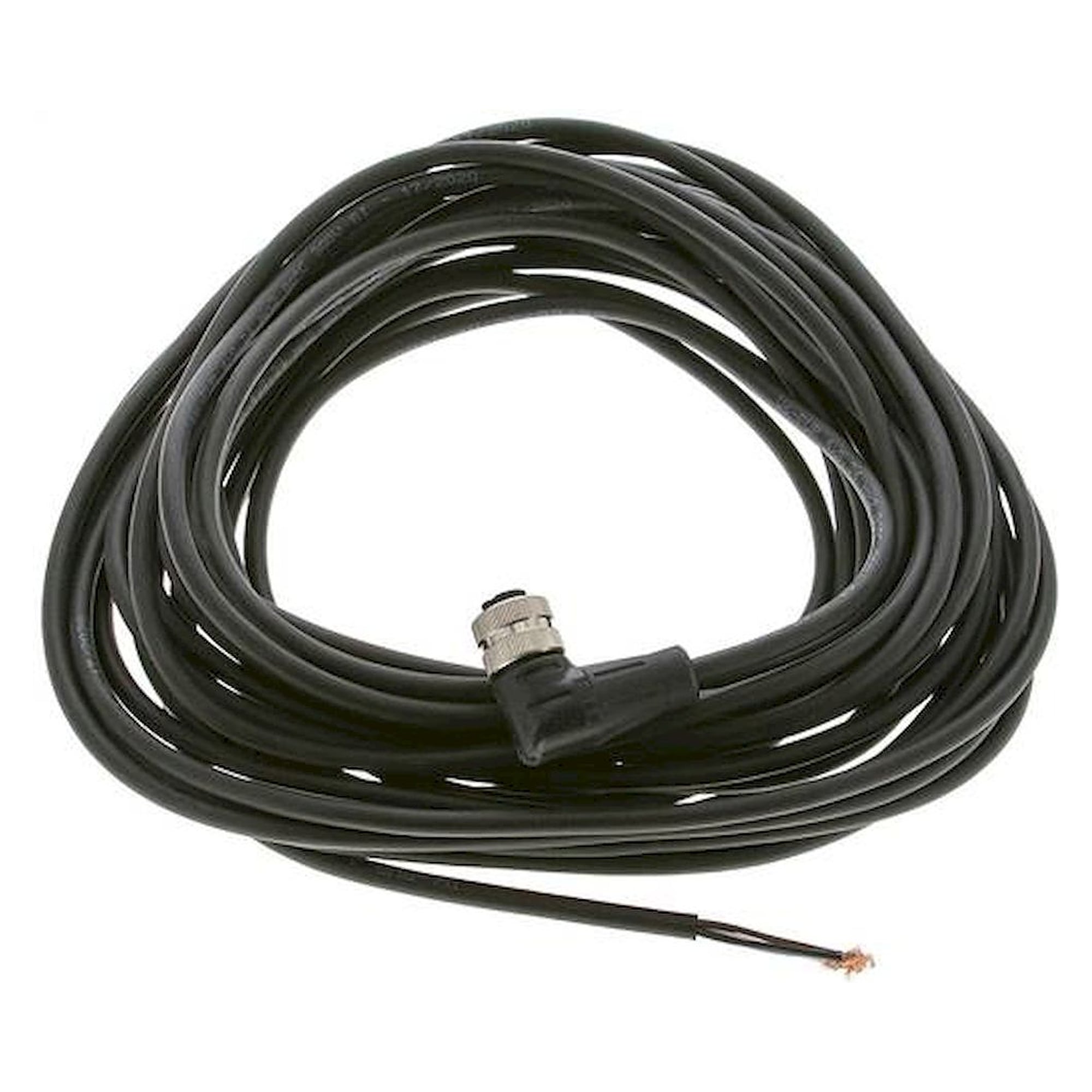 Cable with M12 coupling, 4-wire, 10 m, angled