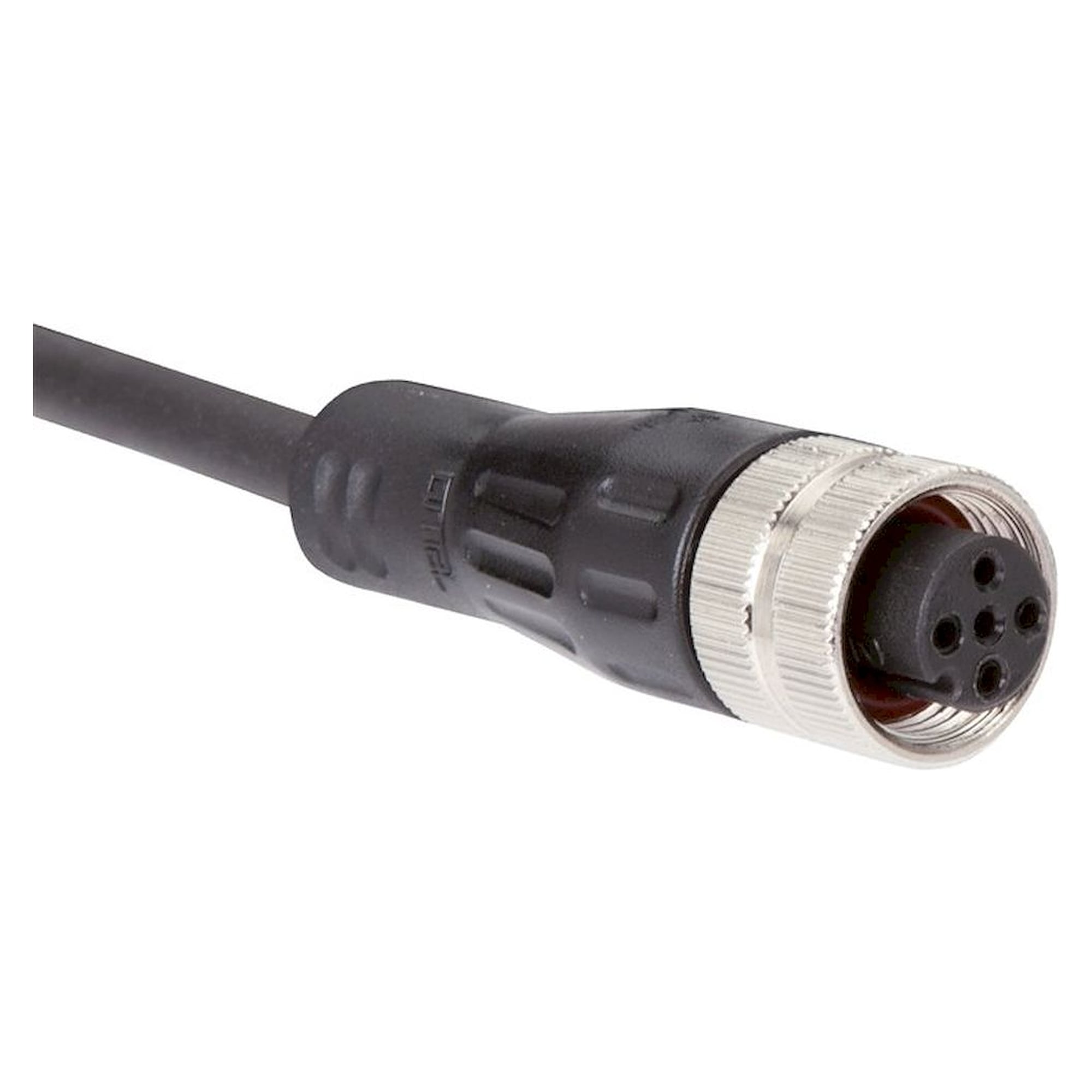 Kabel mit M12-Kupplung, 1 m, gerade, M 12-Stecker (A-codiert)
