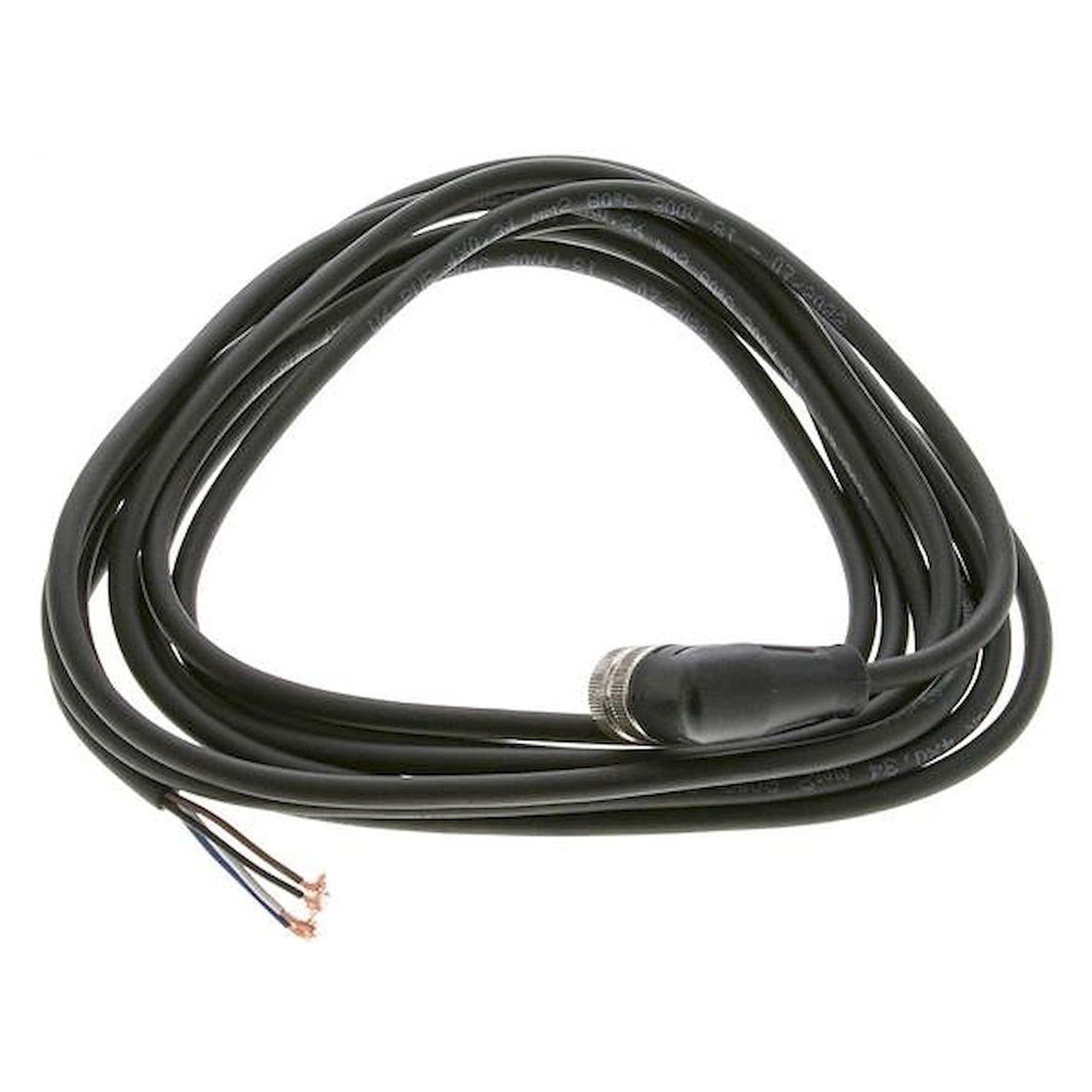 Cable with M12 coupling, 4-wire, 3 m, angled