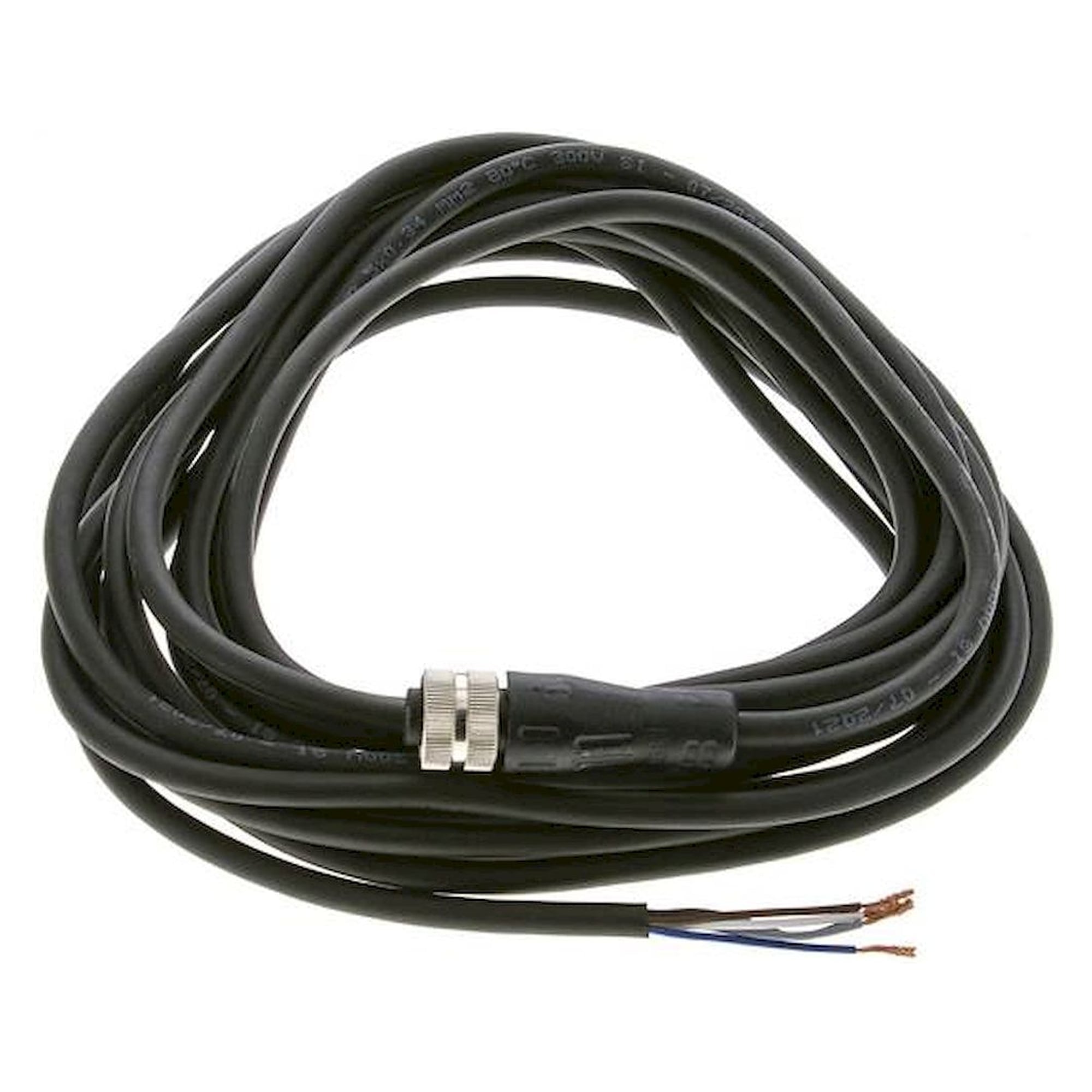 Kabel mit M12-Kupplung, 5 m, gerade, 5 lose Kabelenden (Pin 1 bis 5)