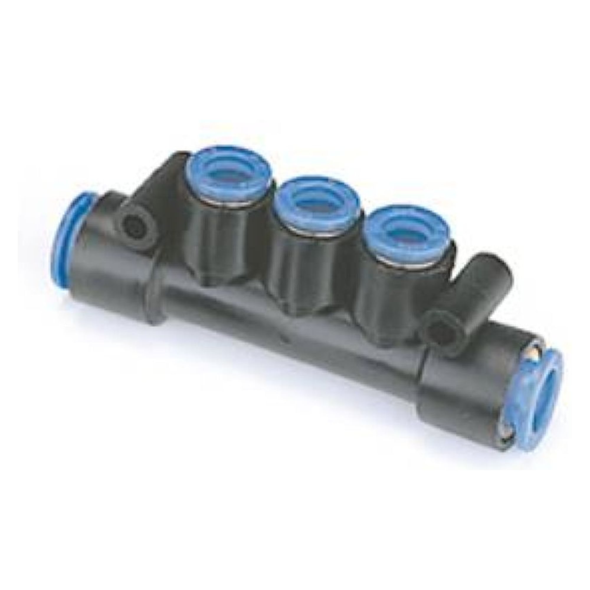 KM12, One-touch Fittings Manifold Series - Port A One-touch Fitting, Port B Rc(PT) Female Thread - SMC KM12-08-03-6