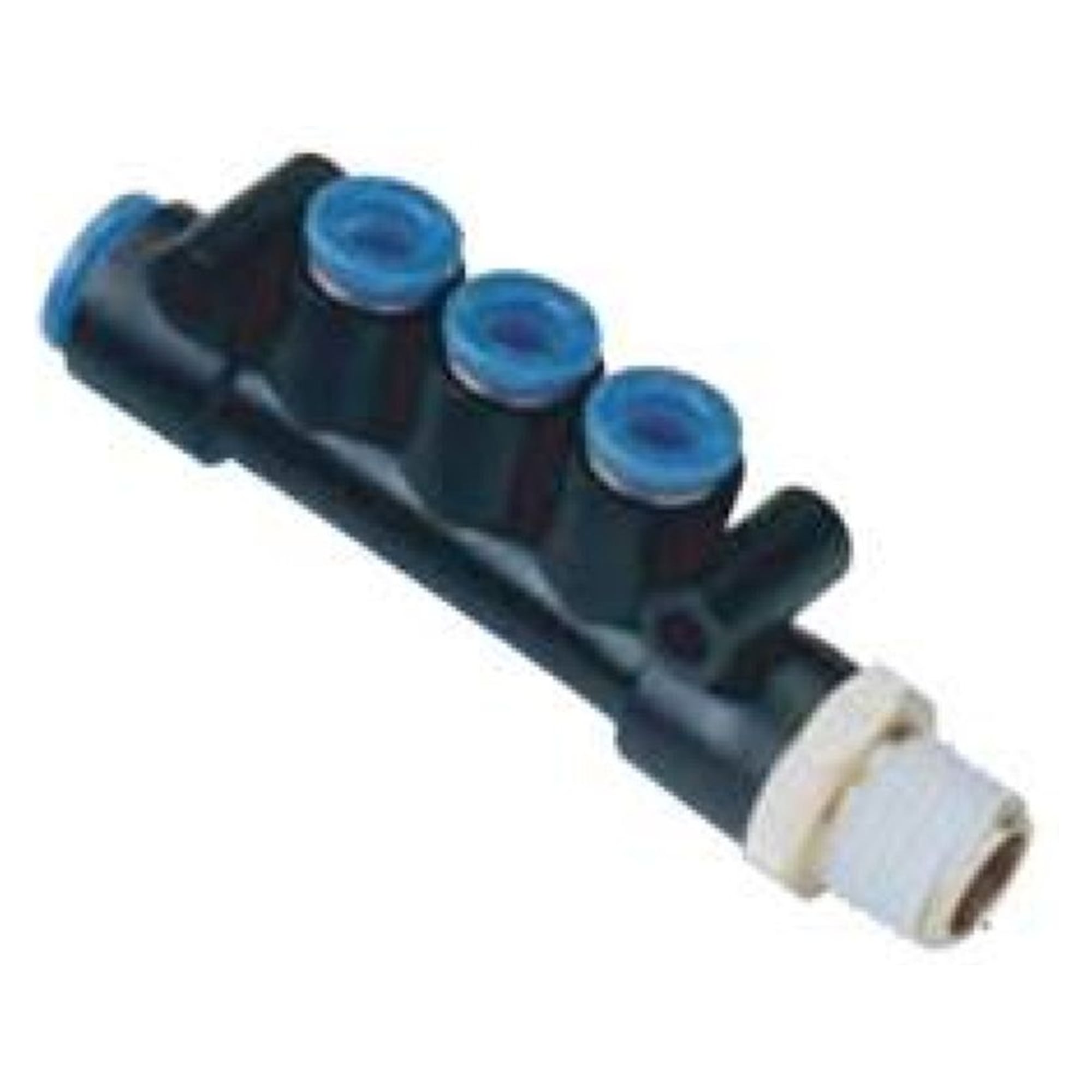 KM14, One-touch Fittings Manifold Series - Port A One-touch Fitting, Port B Rc(PT) Male Thread - SMC KM14-06-08-01S-3