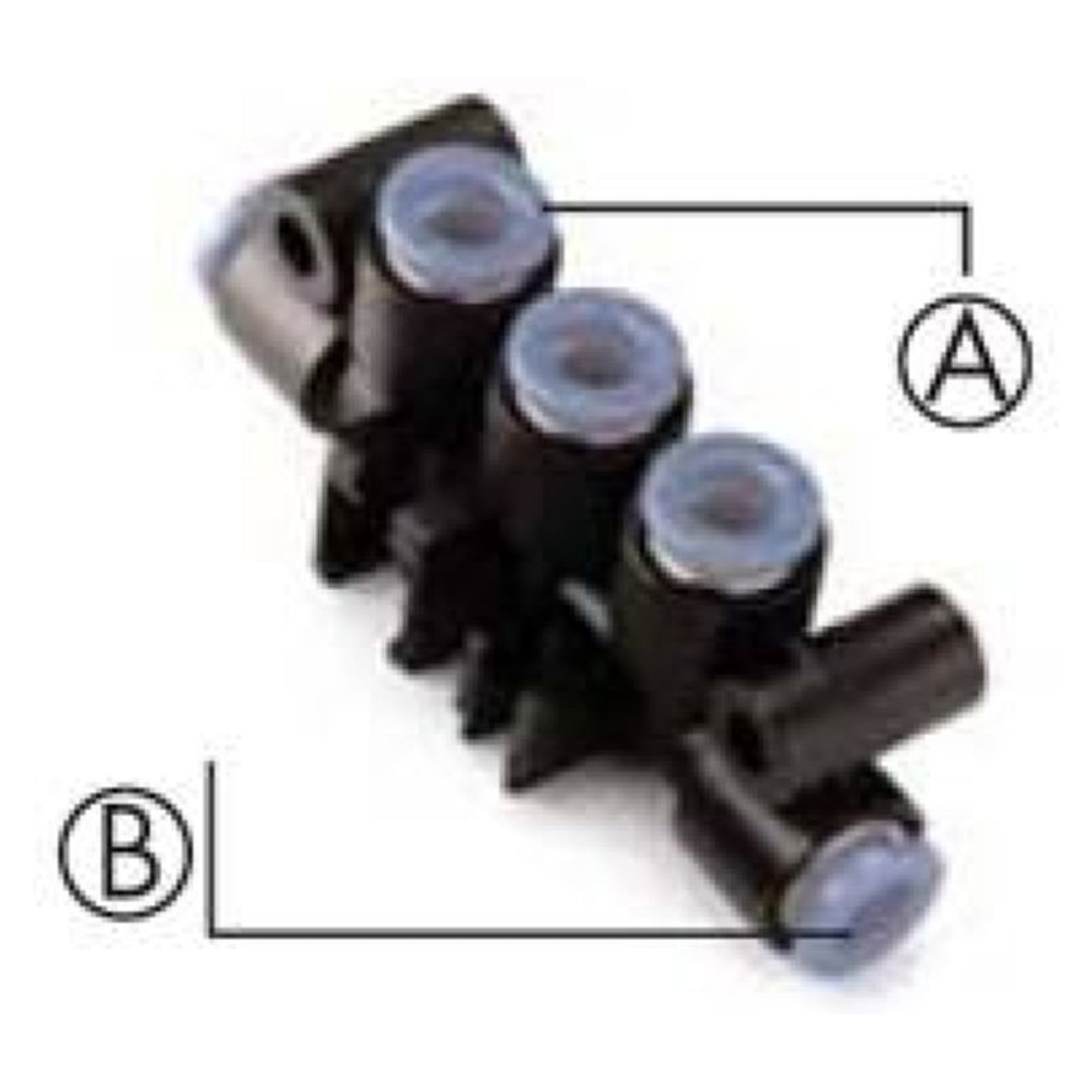 KM16, One-touch Fittings Manifold Series - Port A One-touch Fitting, Port B One-touch Fitting - SMC KM16-04-06-3