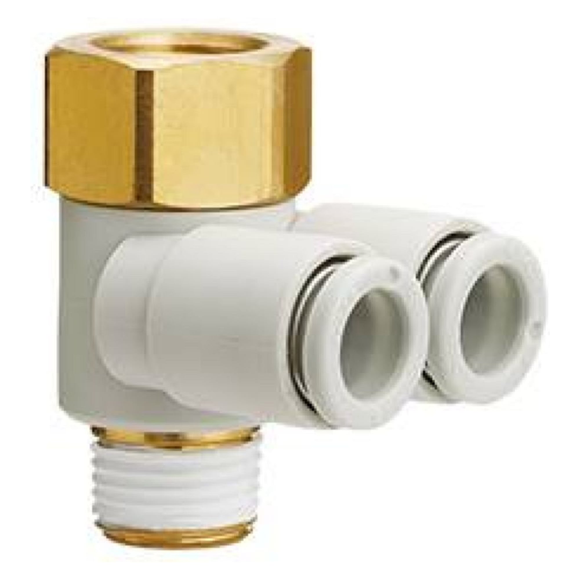 SMC KQ2ZD12-04NS. Double Branch Universal Male Elbow - KQ2ZD