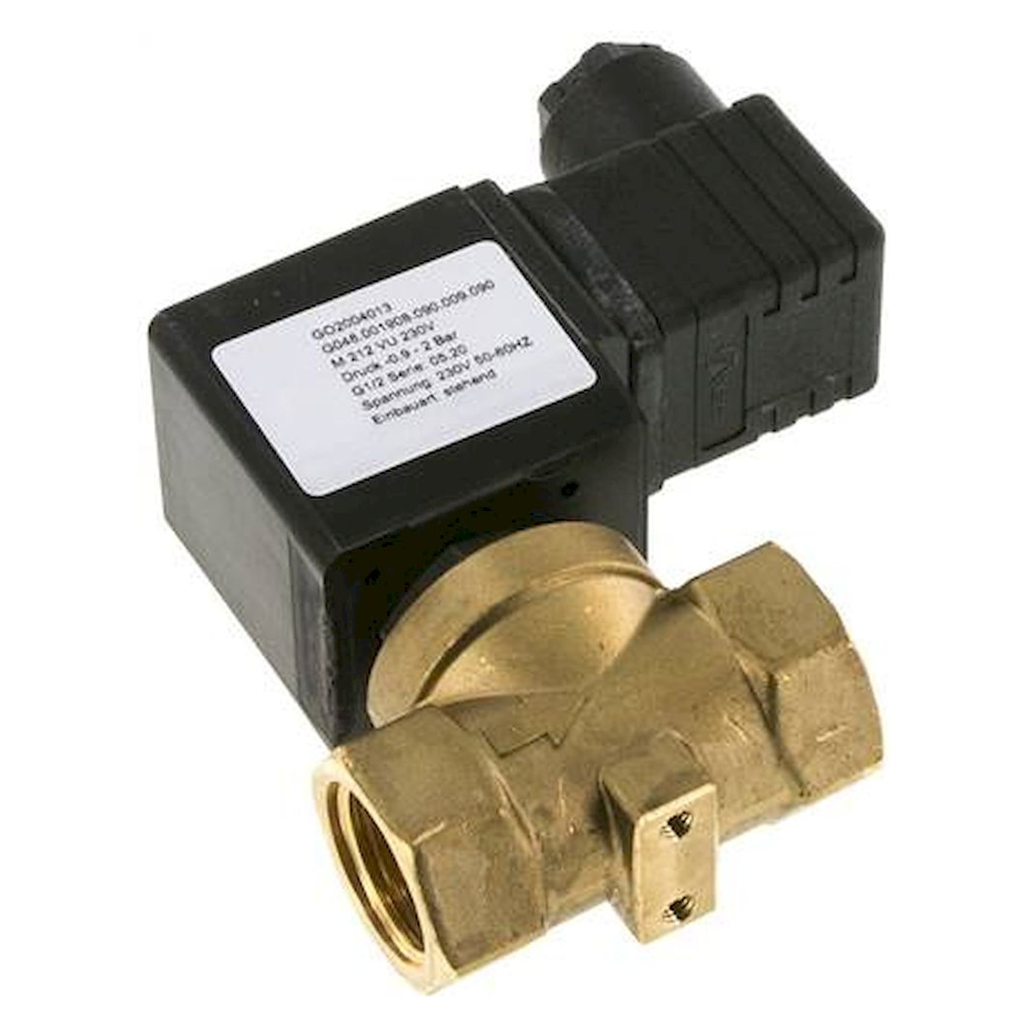2/2-Wege Vakuumventil (NC), G 1/2", -0,9 bis 2bar, 230 V AC