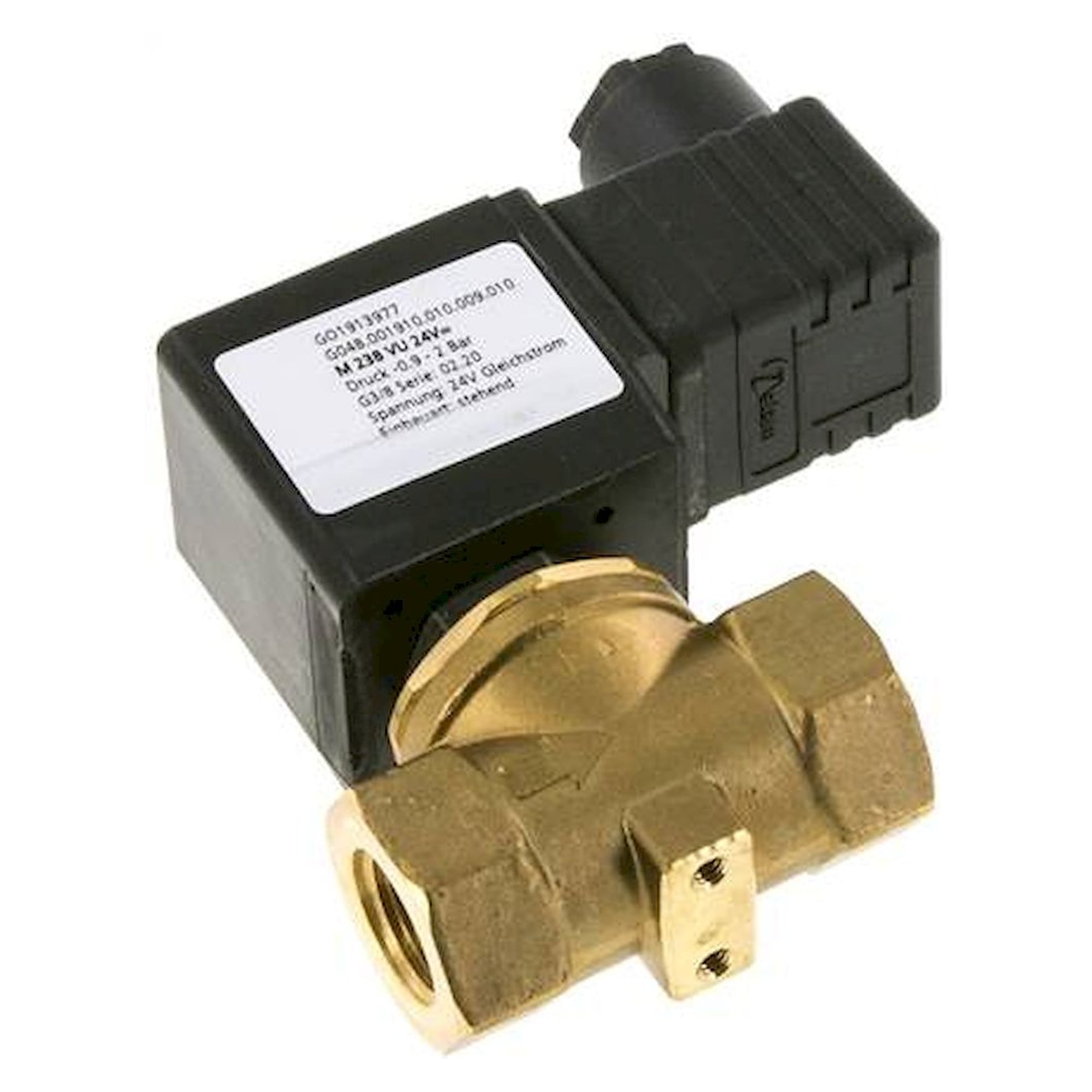 2/2-way vacuum valve (NC), G 3/8", -0,9 to 2bar, 24 V DC