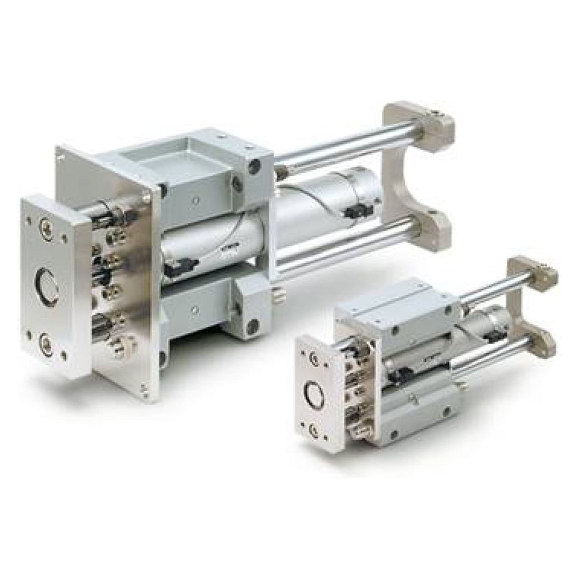 SMC MGGLF32-350. MGGL, Standard External Guided Cylinder, Ball Bushing Bearing